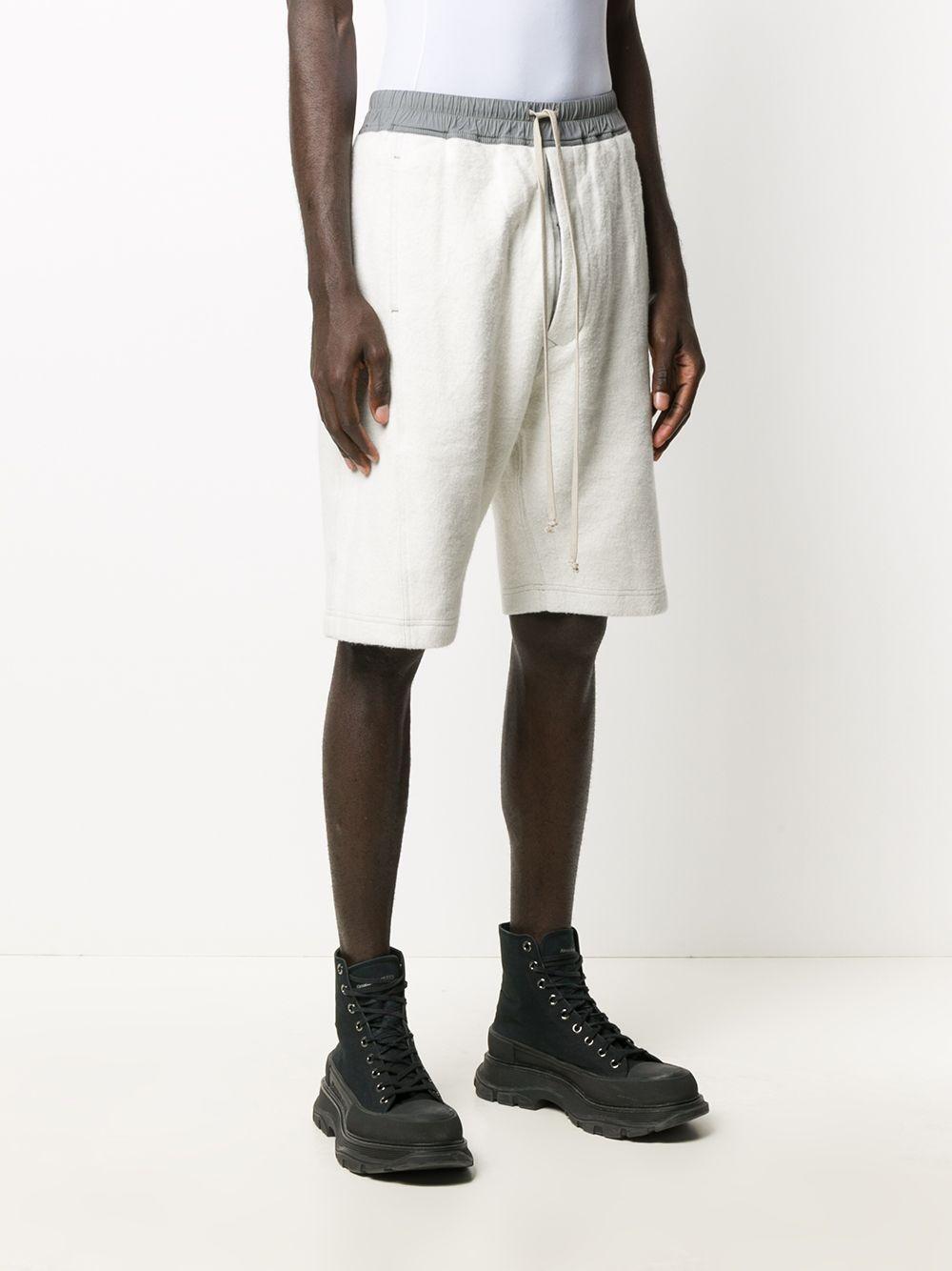 Rick Owens Drkshdw Cotton Drawstring Track Shorts in Grey (Gray) for ...