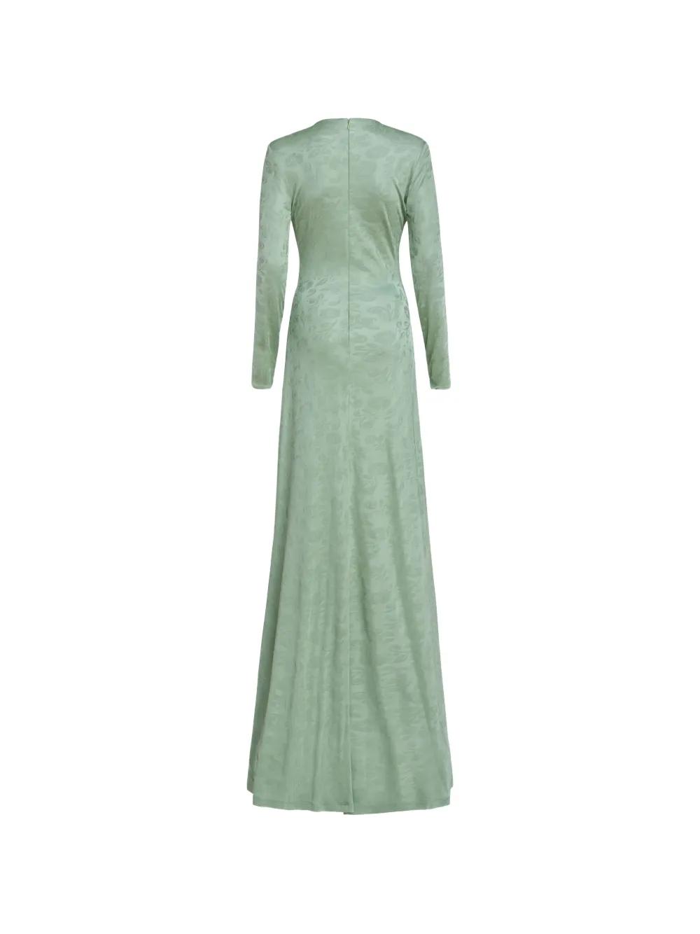 markarian green dress Markarian Women's Vittoria Silk Faille Off-the-shoulder Gown In Leaf Green