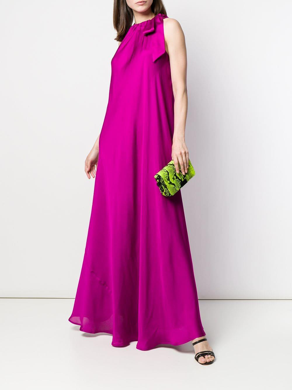 Essentiel Antwerp Halterneck Drape Dress in Pink | Lyst