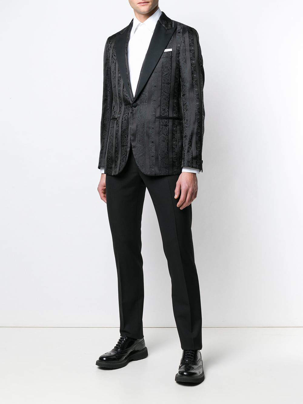 patterned dinner jacket
