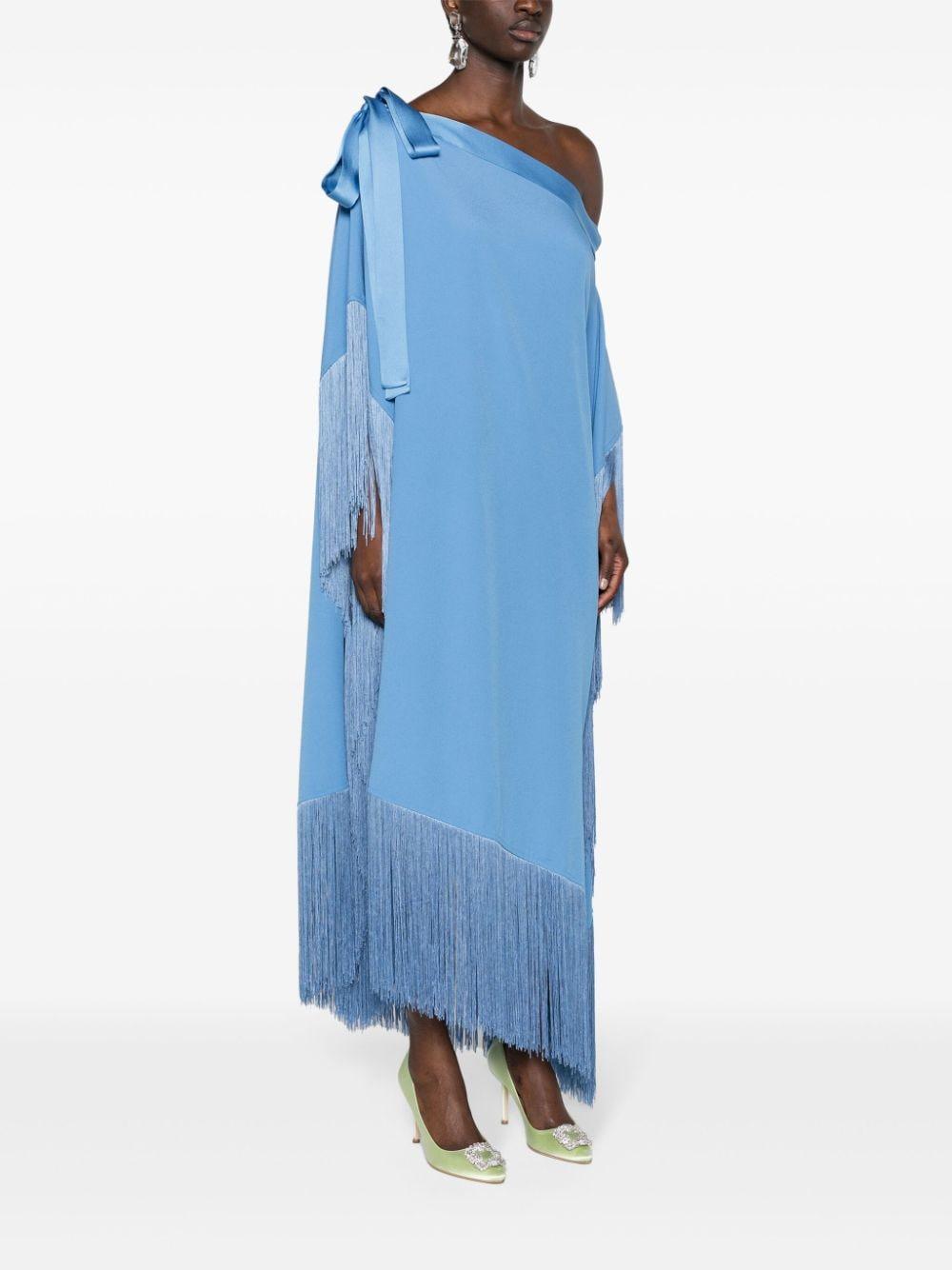 taller marmo blue dress Taller Marmo Farrow Linen Maxi Dress | Blue