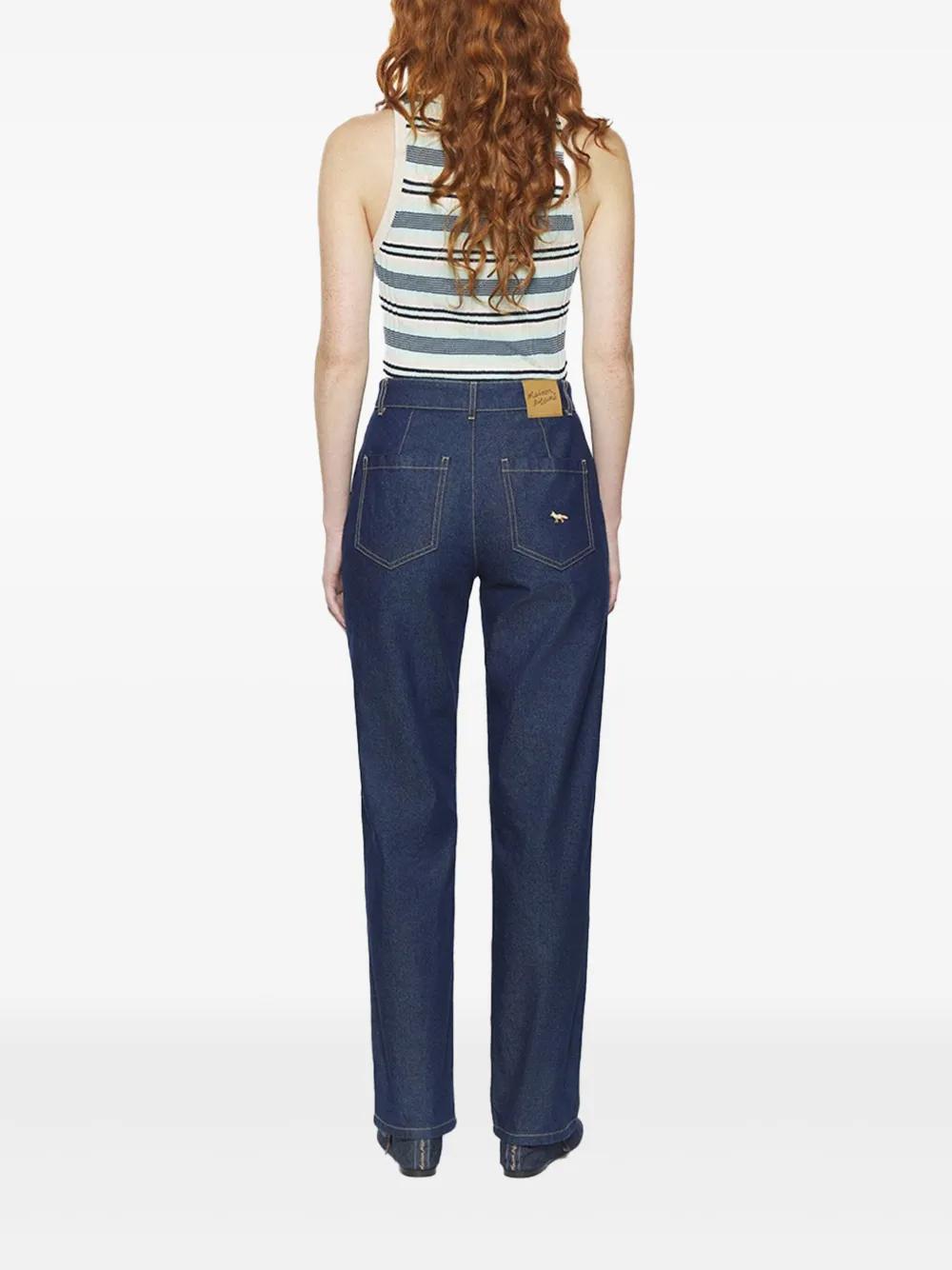 ボトムスその他 Maison Kitsune Wide pleated blue jeans Maison Kitsuné Jeans for Women | Online Sale up to 75% off
