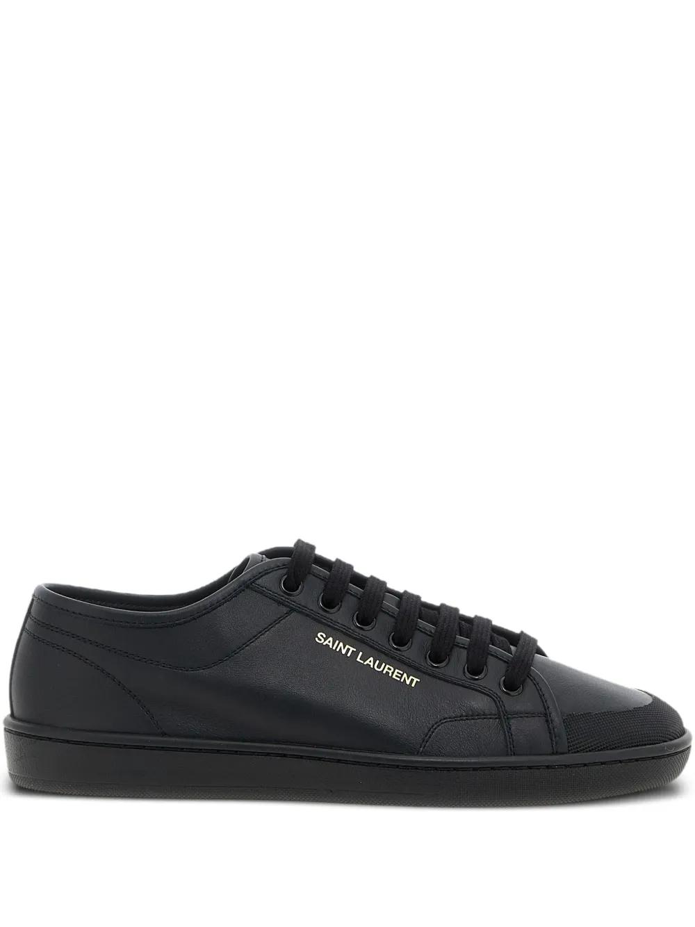 スニーカー SAINT LAURENT Men Sneakers 820087 00N00 1000 NERO BLACK Saint Laurent Men's Andy Leather Low-Top Sneakers | Neiman