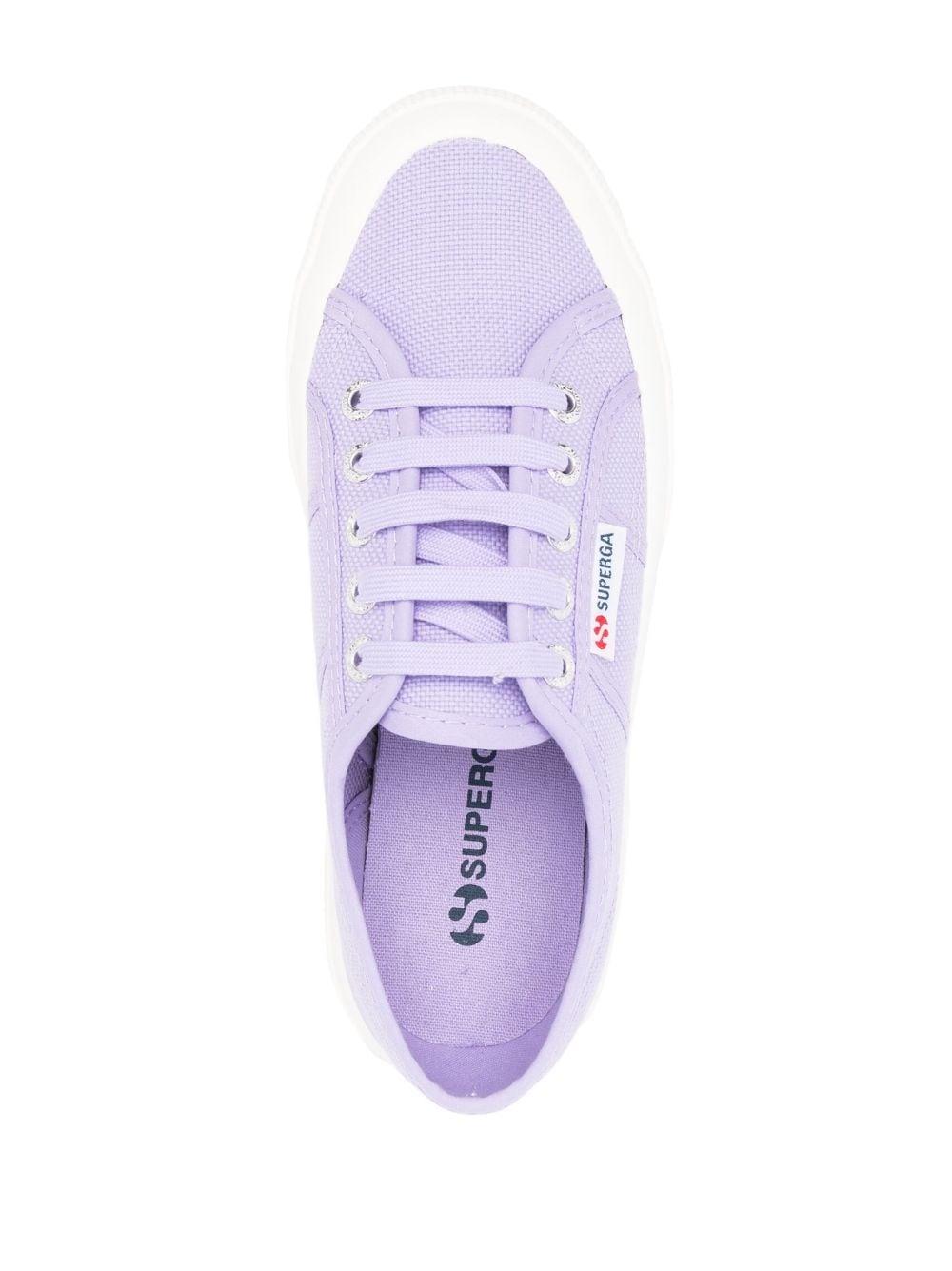 Superga Logo Tag Low Top Sneakers in White Lyst UK