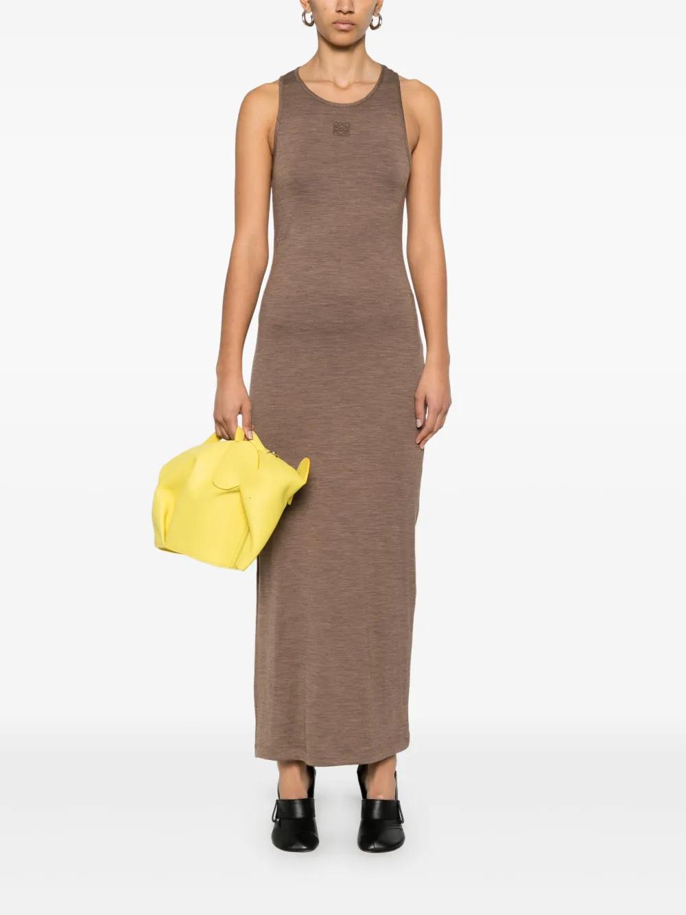 ワンピースその他 Loewe Brown wool dress with Anagram logo Loewe Brown wool dress with Anagram logo | TheDoubleF