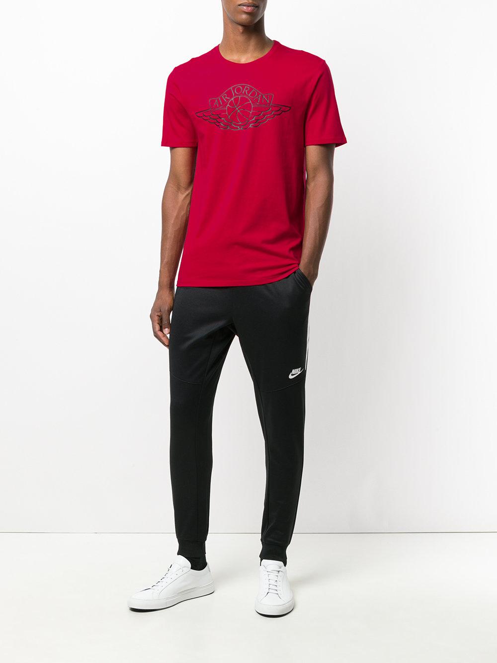 Nike Cotton Jordan Lifestyle Wings T-shirt in Red for Men | Lyst