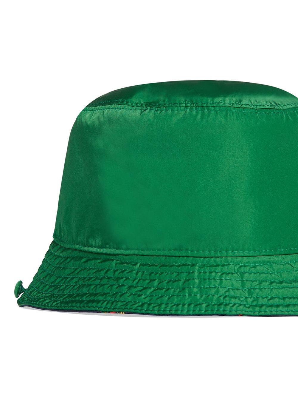 Gucci Synthetic Reversible Bucket Hat in Green for Men Lyst