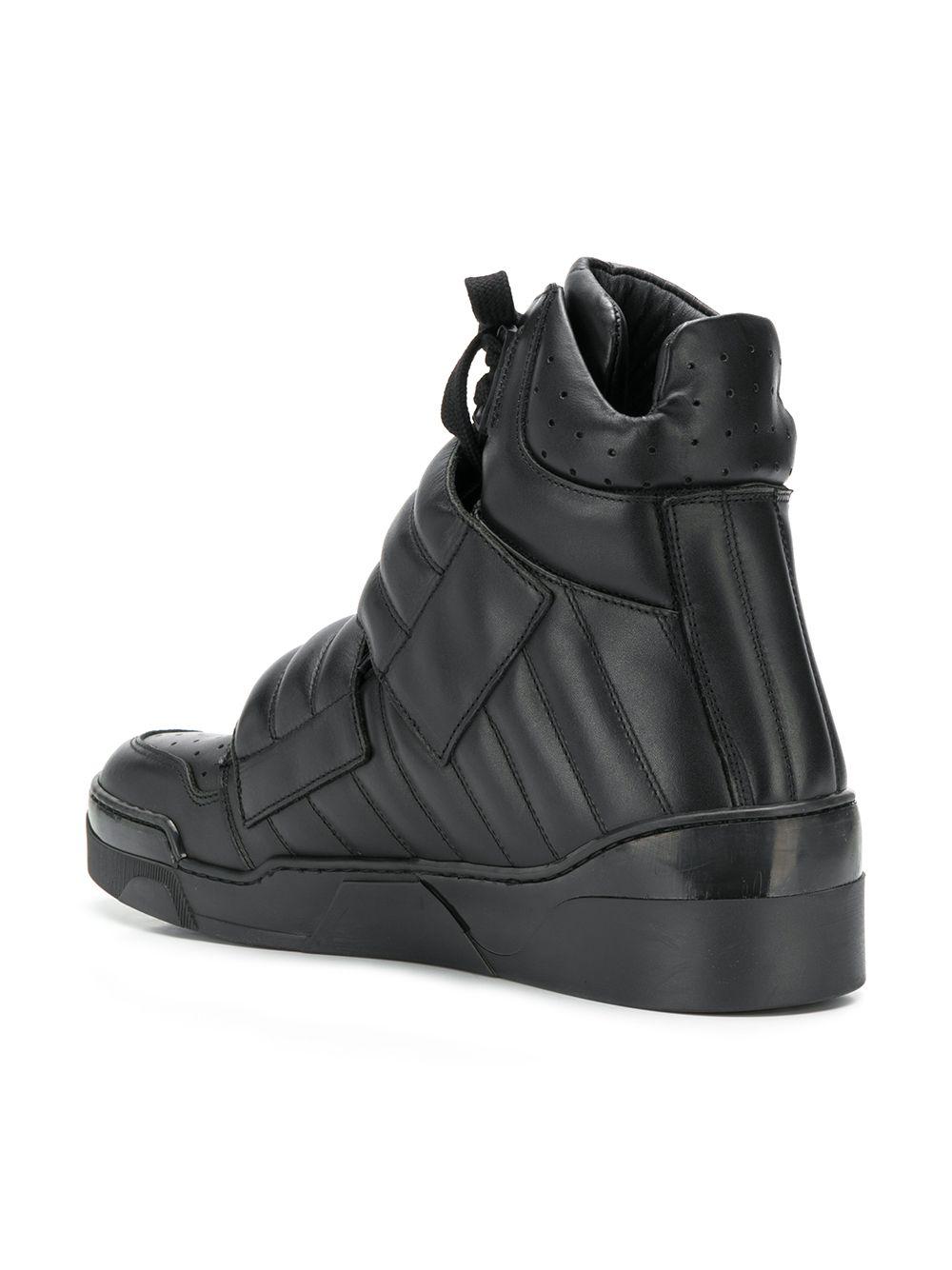 Les Hommes Padded High-top Sneakers in Black for Men Lyst UK