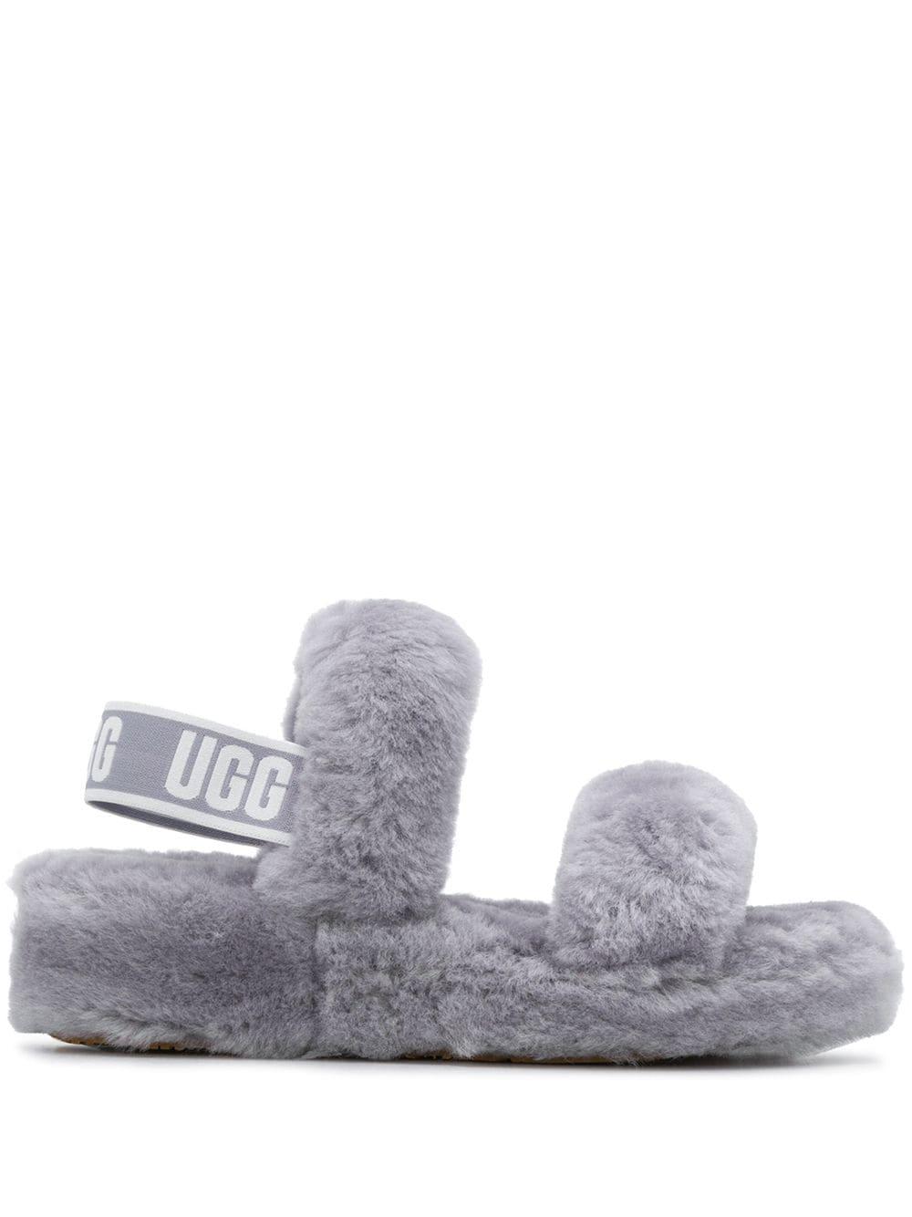 ugg slippers grey sale
