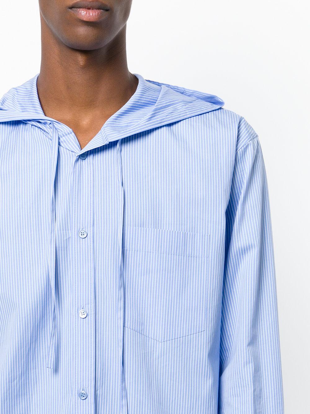 balenciaga hooded shirt