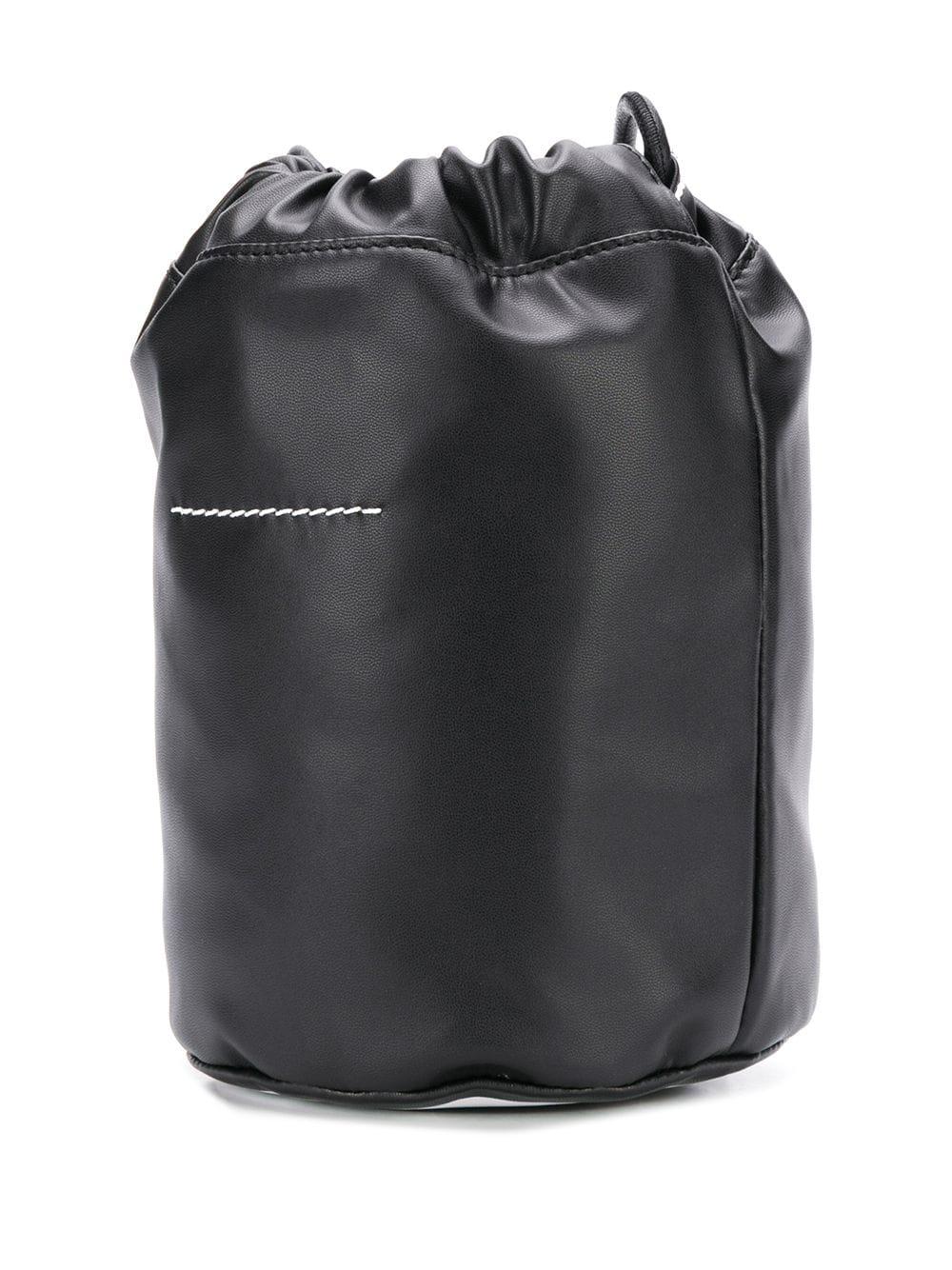 MM6 by Maison Martin Margiela Synthetic Drawstring Bucket Bag in Black ...