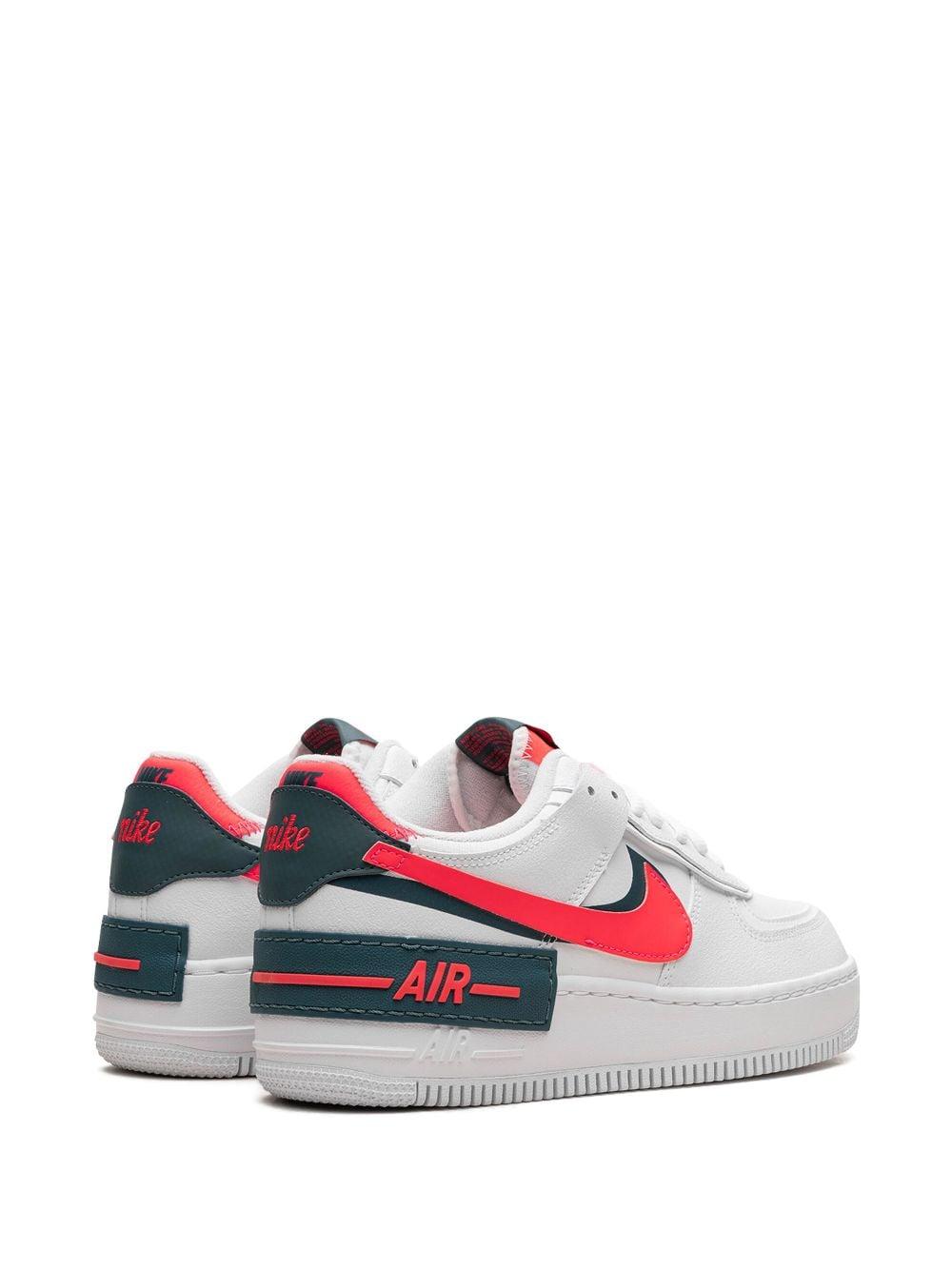 Nike Air Force 1 Shadow "white/solar Red" Sneakers | Lyst