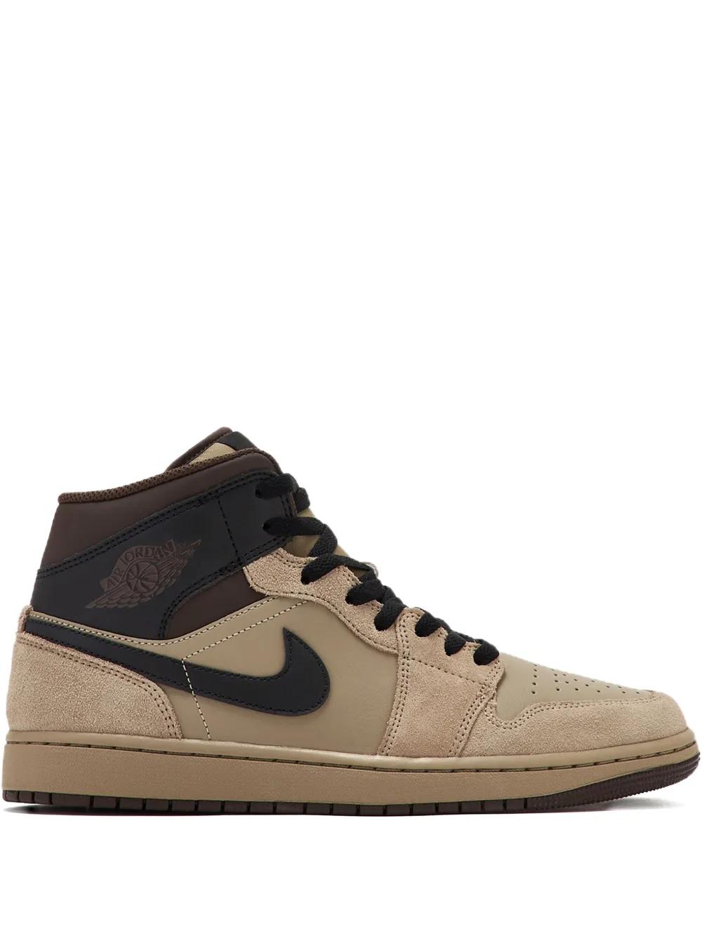 brown air force jordans