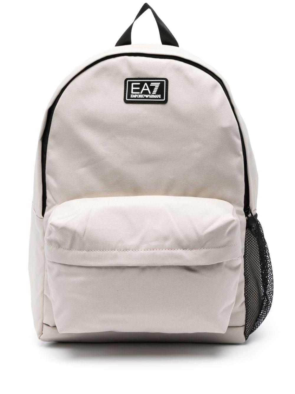 EA7 Logo-Appliqué Backpack in Gray for Men Lyst