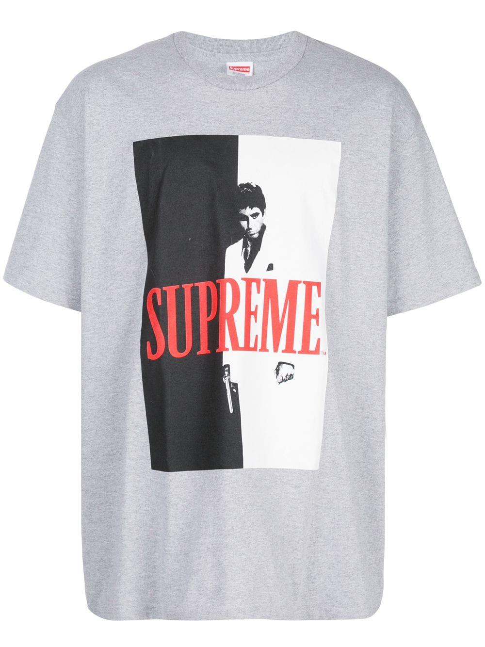 Supreme Scarface Split T-shirt in Grey (Gray) for Men - Lyst