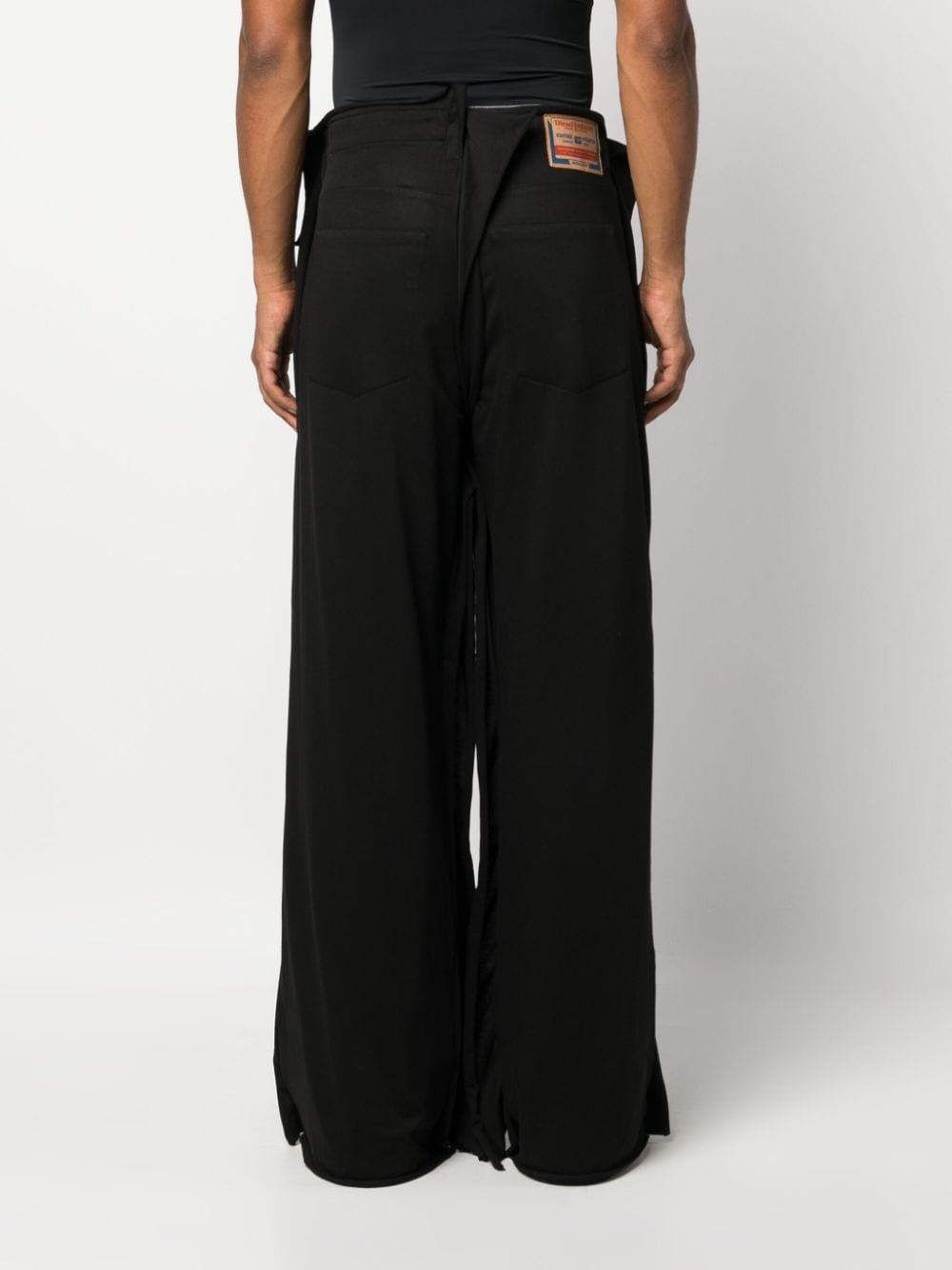 DIESEL D-Rise 0Hlab Straight-Leg Jeans in Black for Men DIESEL D-Rise 0Hlab Straight-Leg Jeans in Black for Men