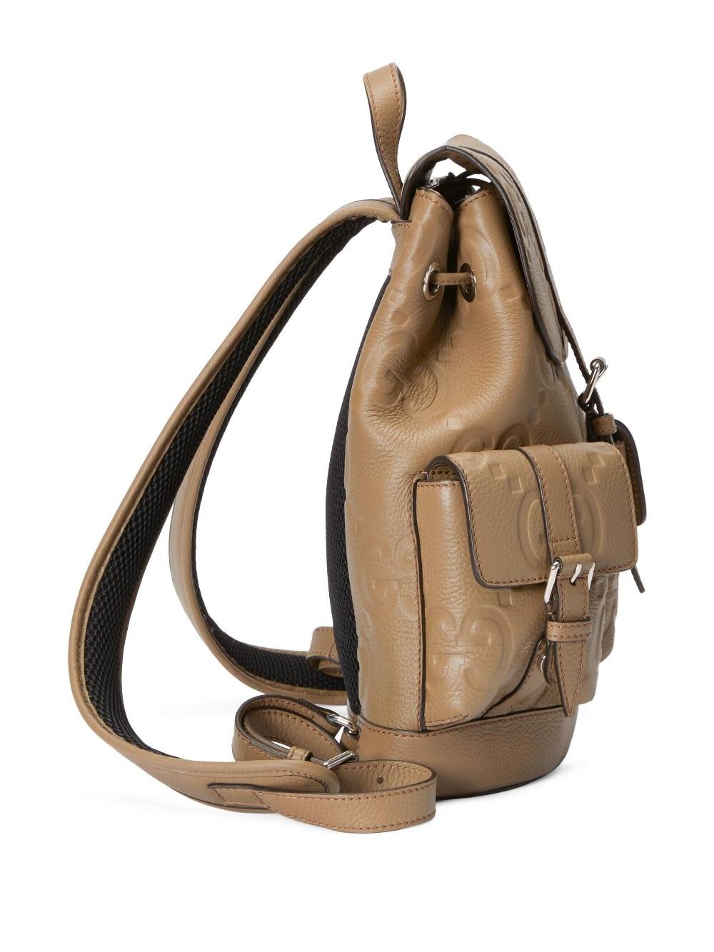 Gucci Gucci Signature Leather Backpack - Farfetch