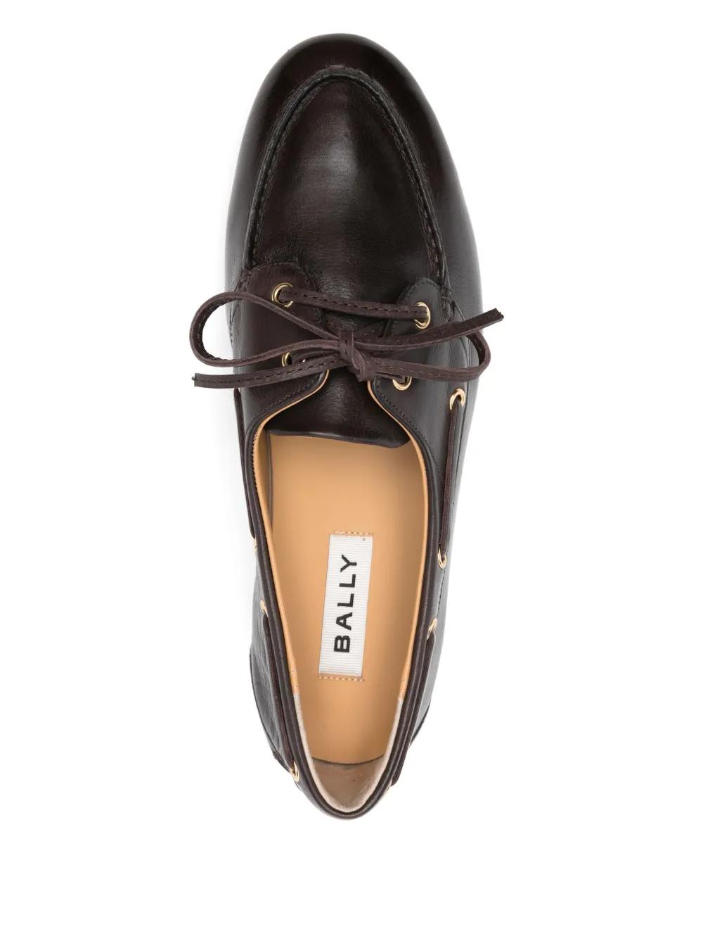 未使用✨BALLY レザーローファー モカシン レディース Dブラウン