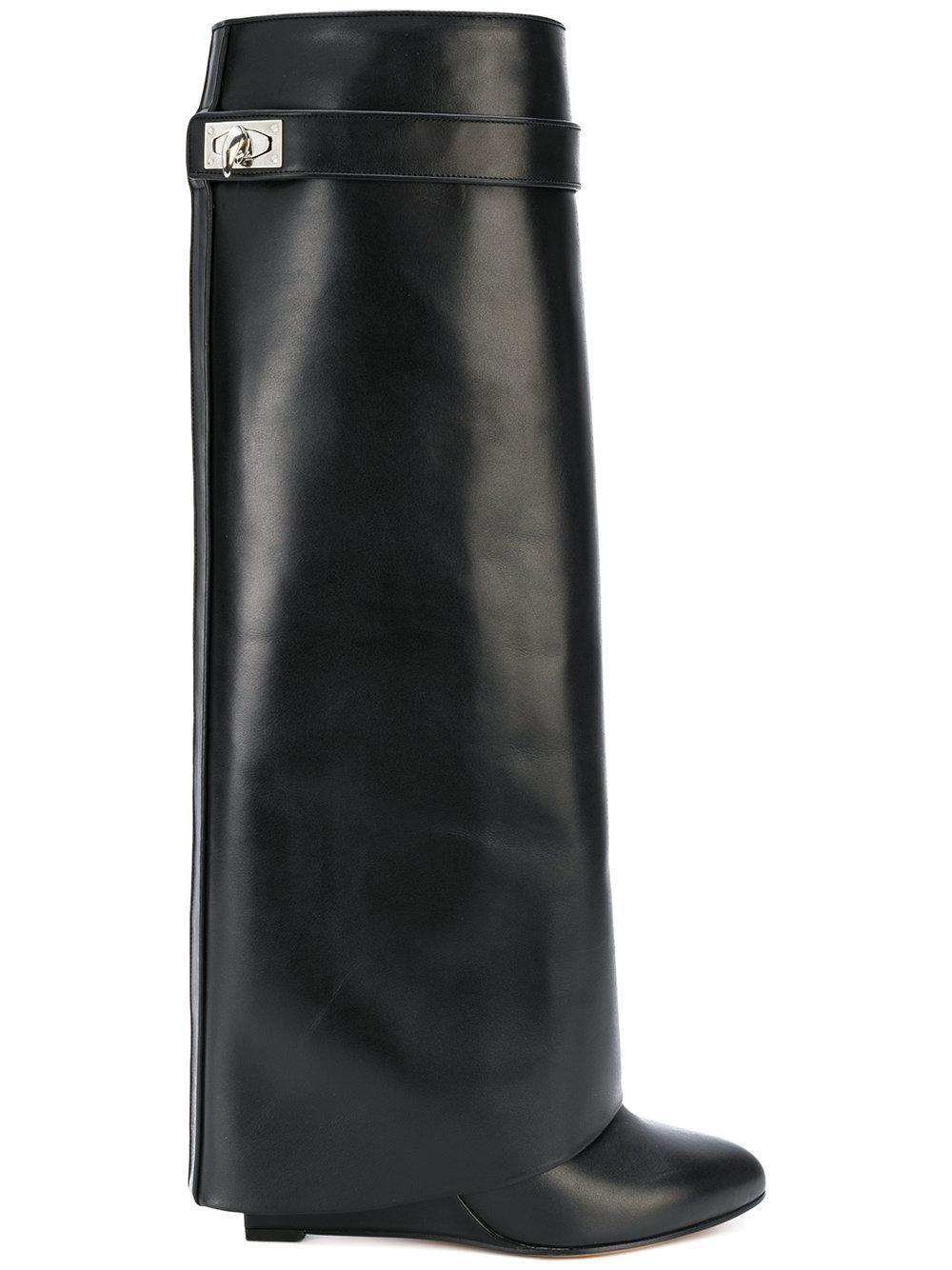 givenchy lock knee boots