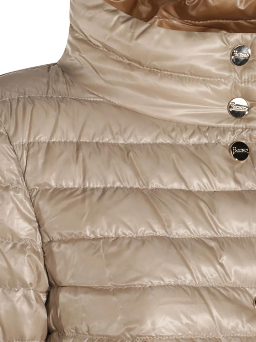 ブルゾン Herno Sand-Colored Padded Jacket With High Collar Herno Sand-Colored Padded Jacket With High Collar | ShopSimon