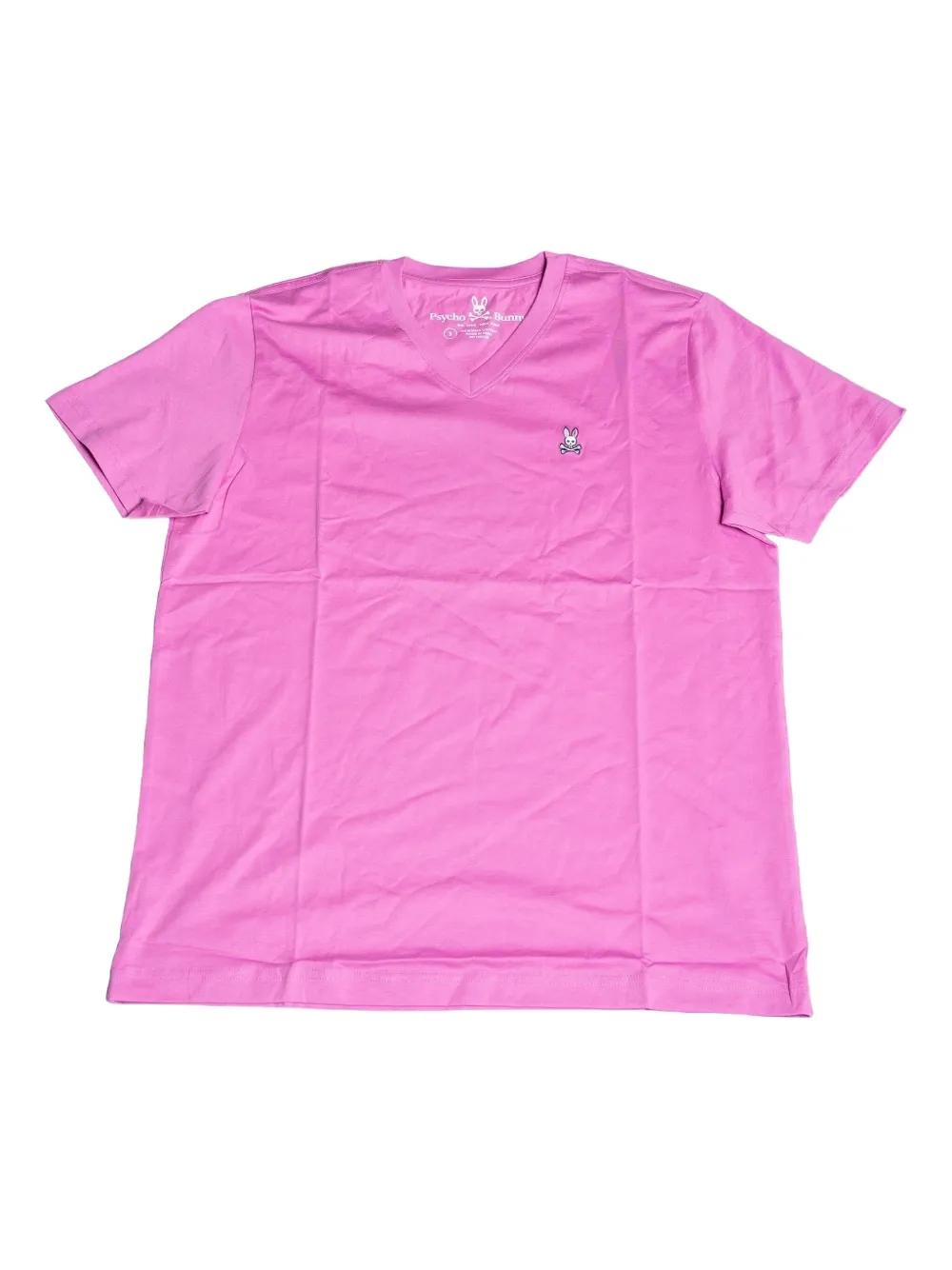 T-shirt Psycho Bunny Homme Col V Blanc Cassé - Taille L - Coton Doux