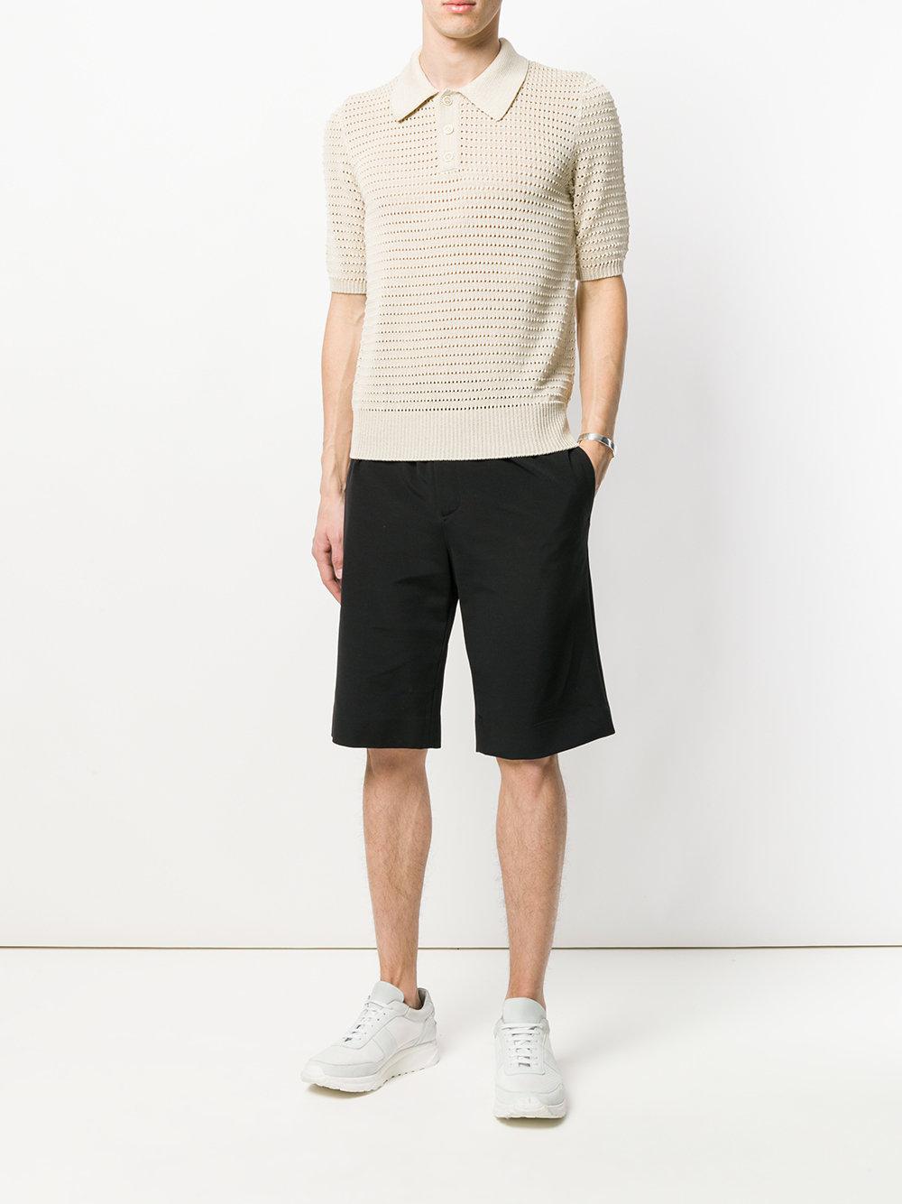 There Was One open-knit Polo Shirt - Farfetch