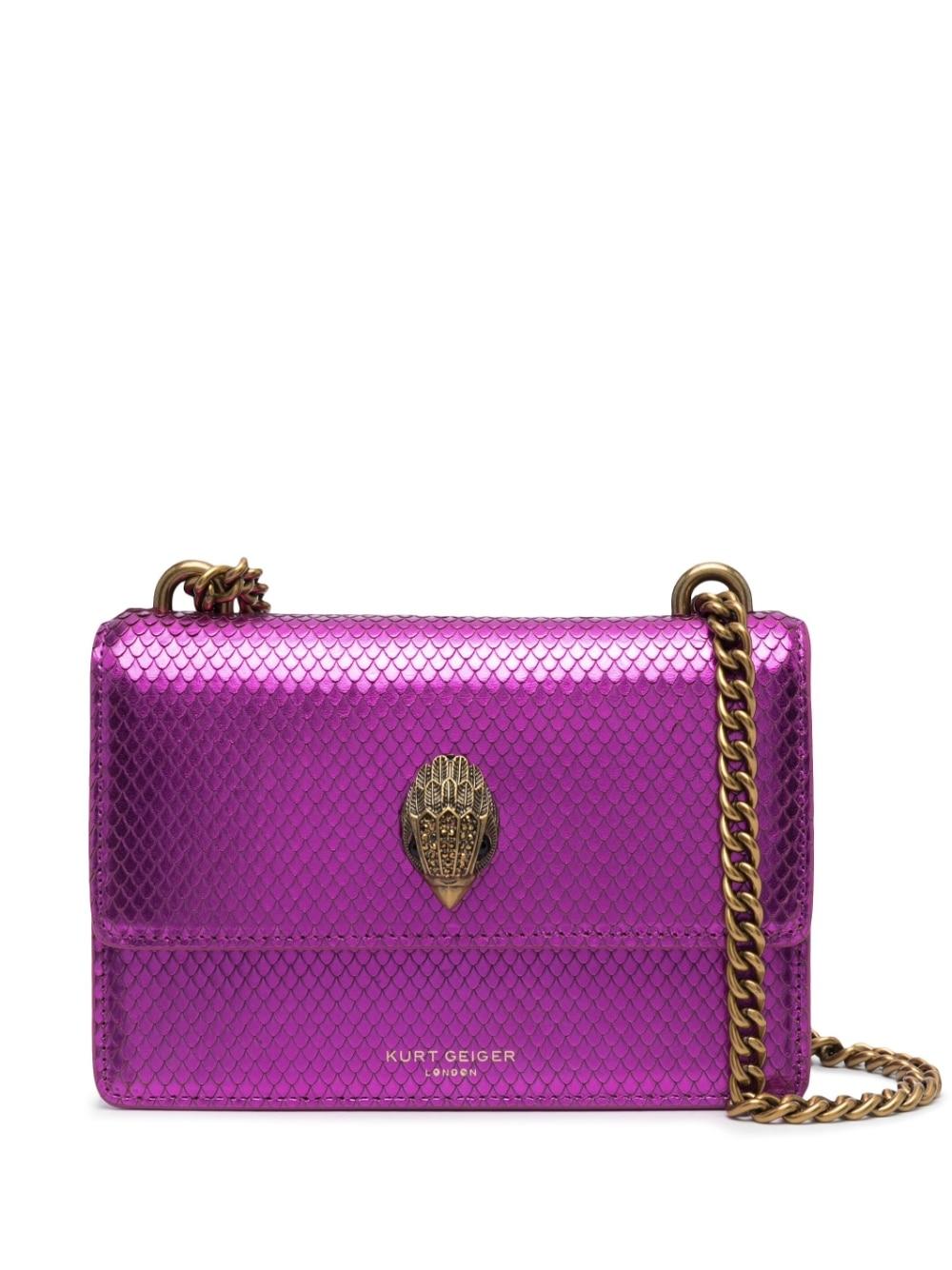 Kurt Geiger Mini Kensington Snakeeffect Leather Crossbody Bag in