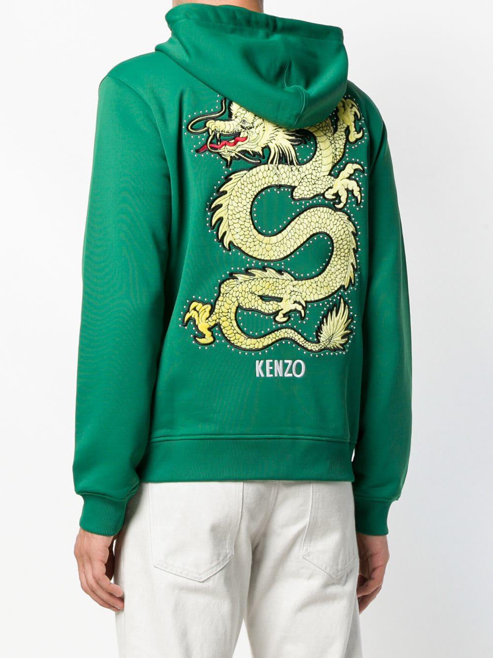 kenzo green hoodie