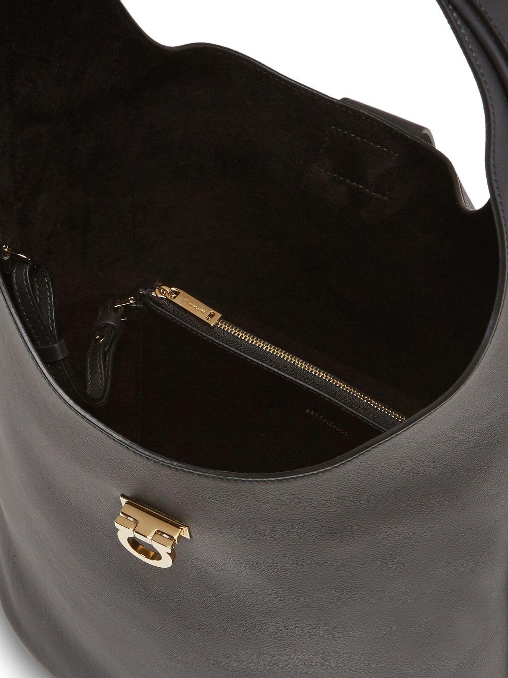 Ferragamo Large Hobo Leather Shoulder Bag - Farfetch
