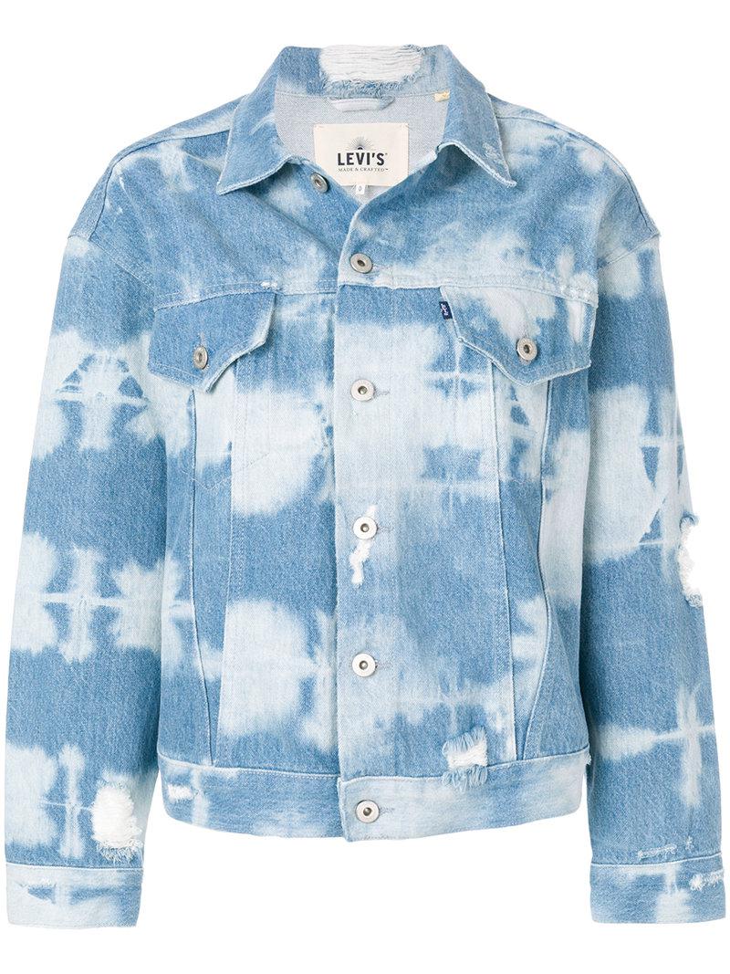 levi's tie dye denim jacket