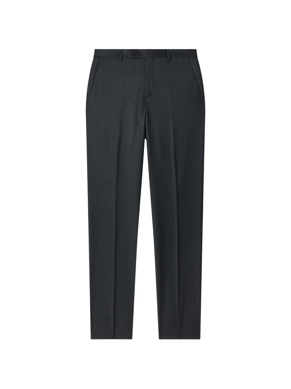 Pantalon Paul Smith Slim En Laine - Pied-de-poule Gris Foncé - Taille Courte - NEUF Avec étiquettes