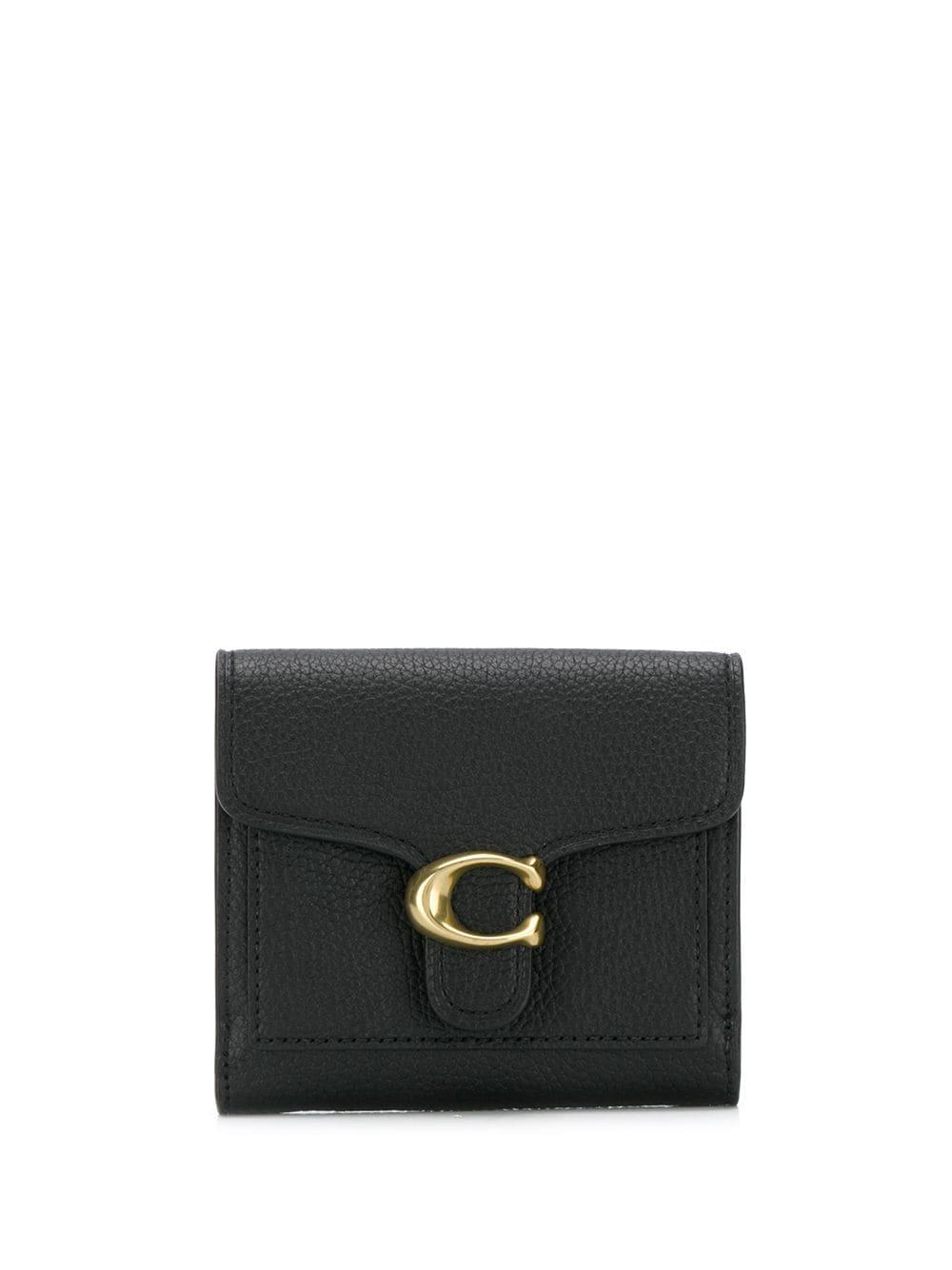 COACH Leather Tabby Small Wallet in Black - Lyst