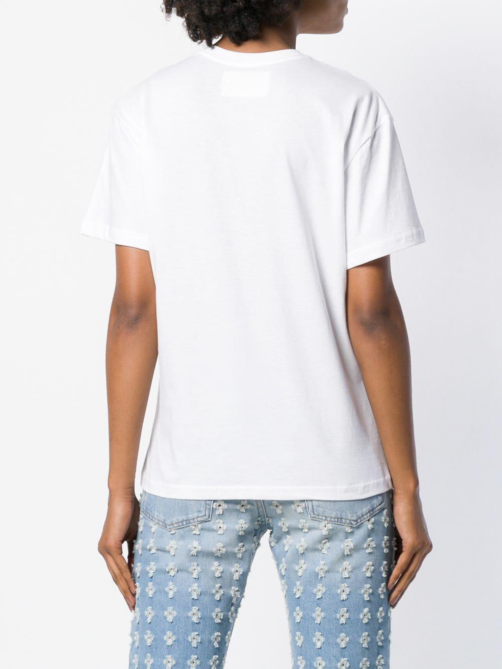 Alberta Ferretti Cotton Alitalia Patch T-shirt in White | Lyst