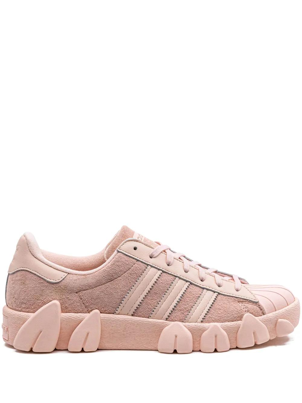adidas gazelle silver green womens adidas Originals Clear Pink/Ftwr White/Light Pink Superstar II J Sneakers main image 1