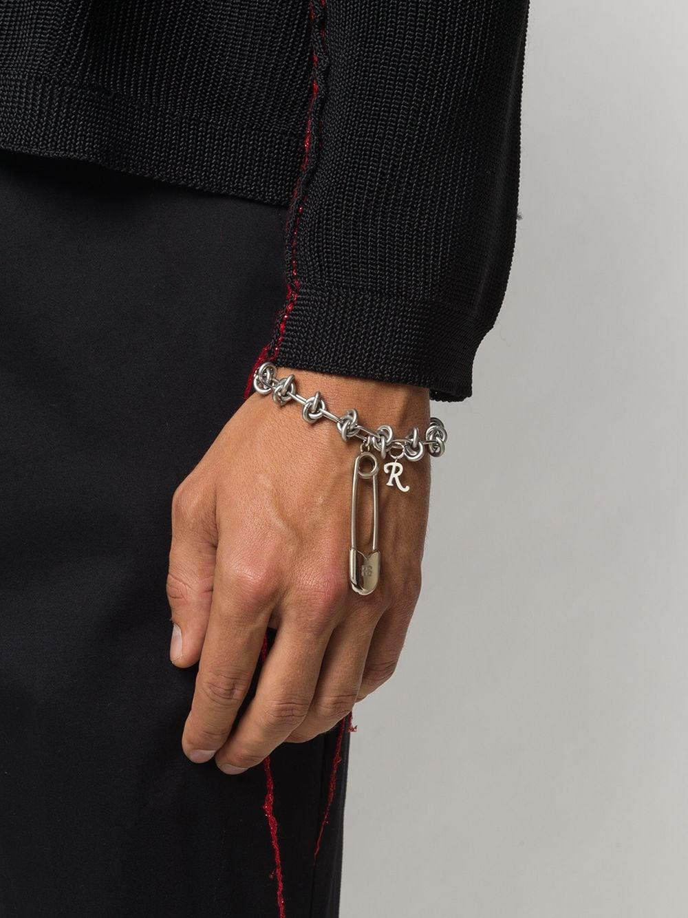 Raf Simons Safety-pin Knot Chain Bracelet in Metallic for Men | Lyst