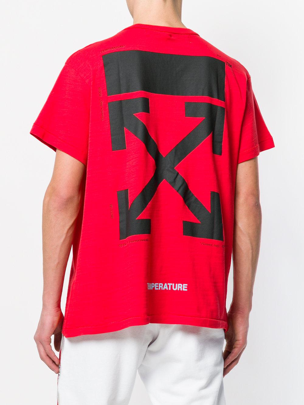 Off-White c/o Virgil Abloh Cotton Mona Lisa Print T-shirt in Red for ...