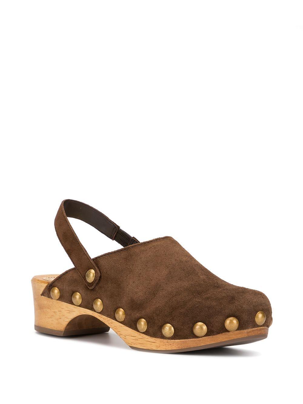 Tory Burch Blythe Studded Clogs in Brown | Lyst