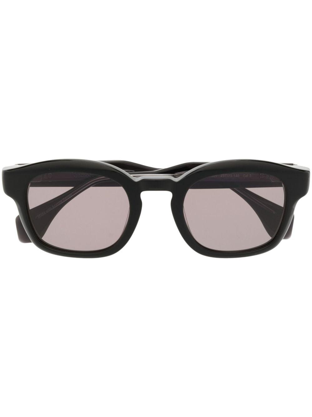 Vivienne Westwood Cary Glossy Rectangleframe Sunglasses in Black for