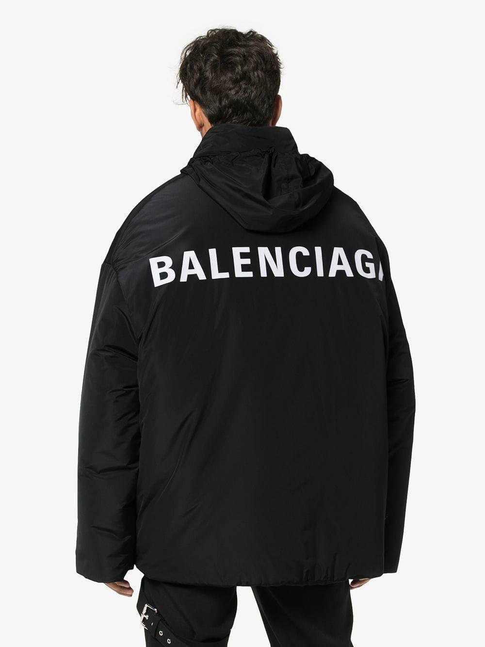 Balenciaga Jacke mit Logo am Rücken in Schwarz für Herren | Lyst DE