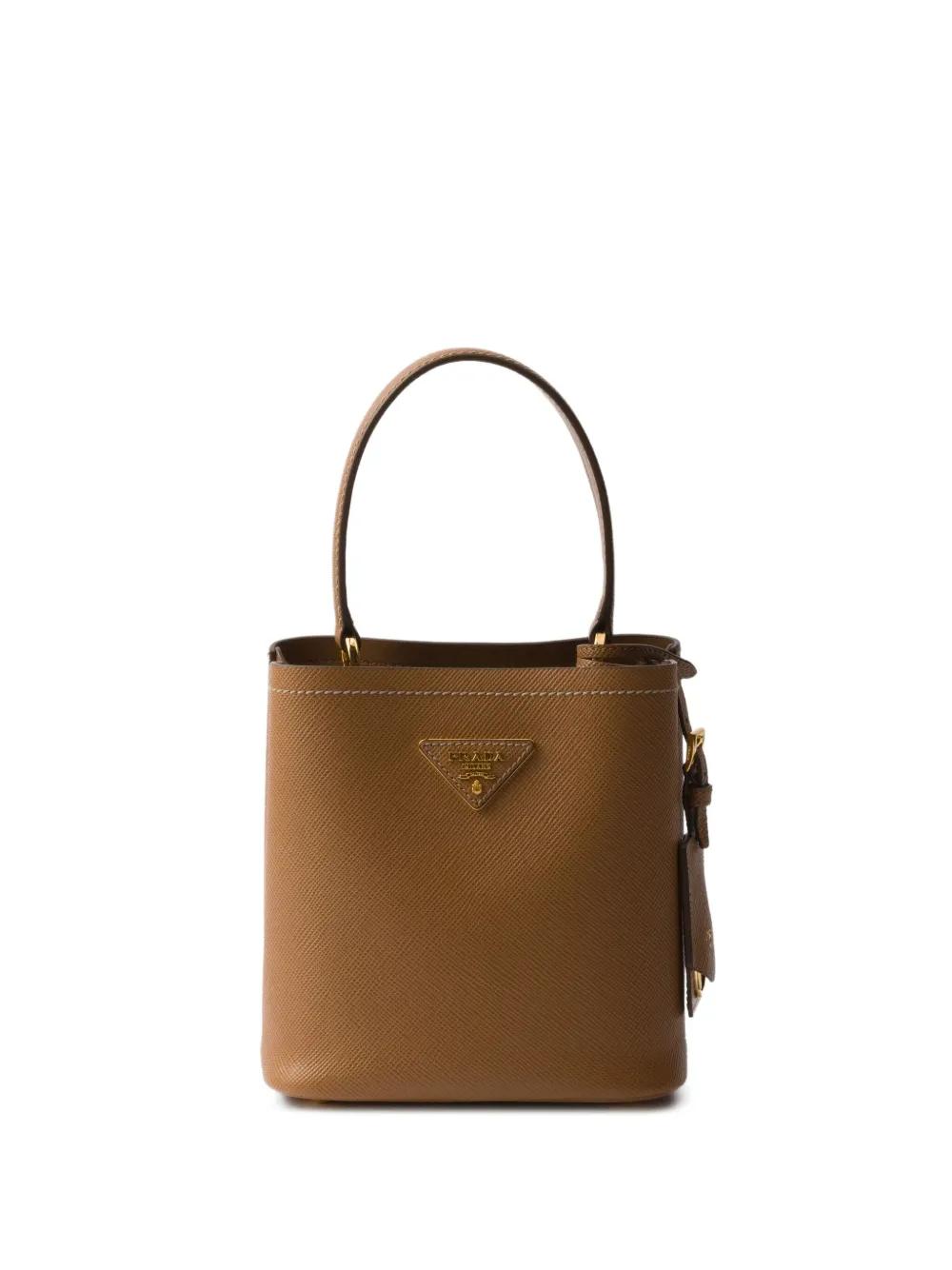 Prada Mini Panier Bucket Bag in Brown Lyst UK
