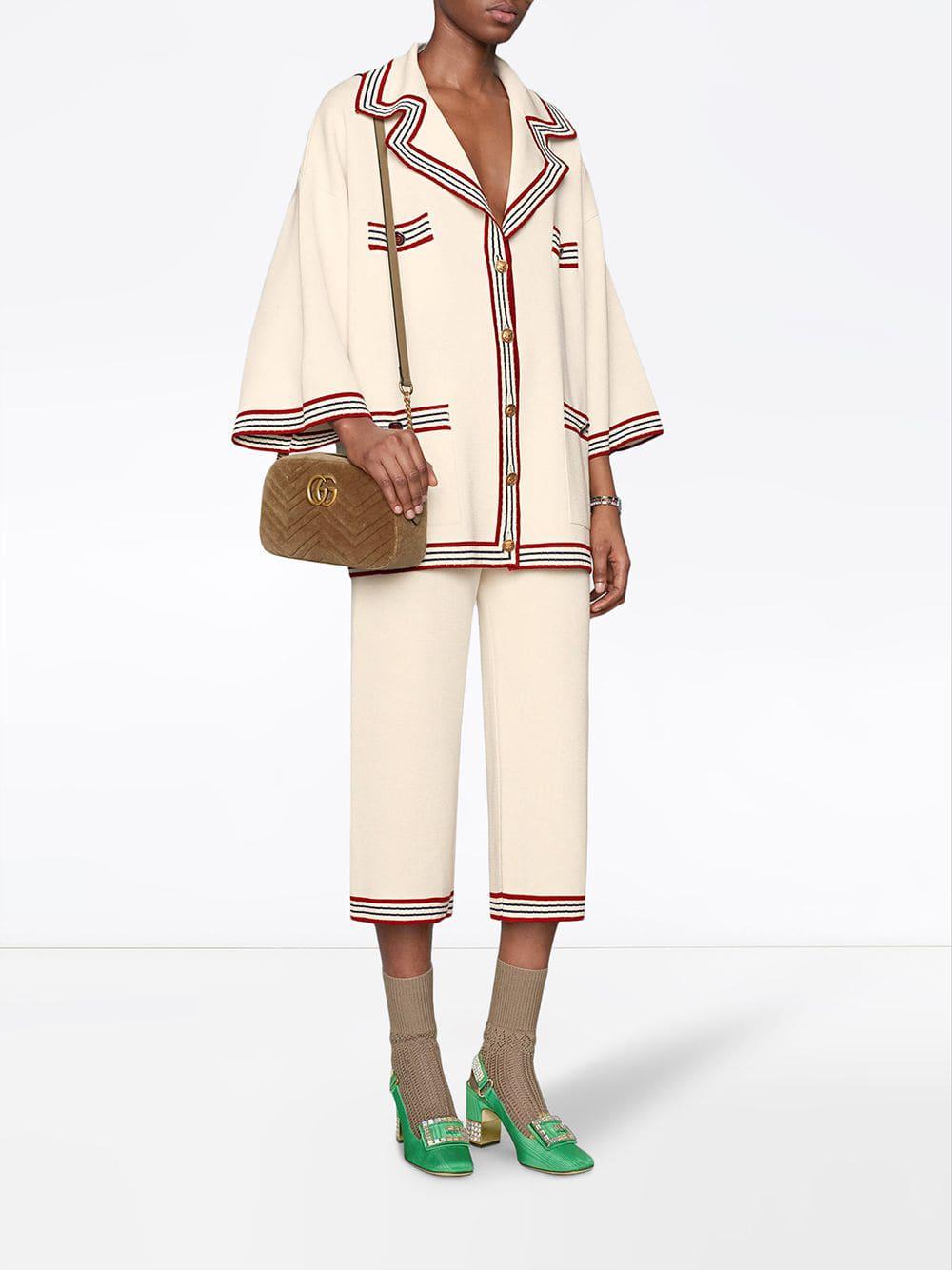 Gucci Small Gg Marmont 2.0 Matelassé Velvet Shoulder Bag in Brown | Lyst  Canada
