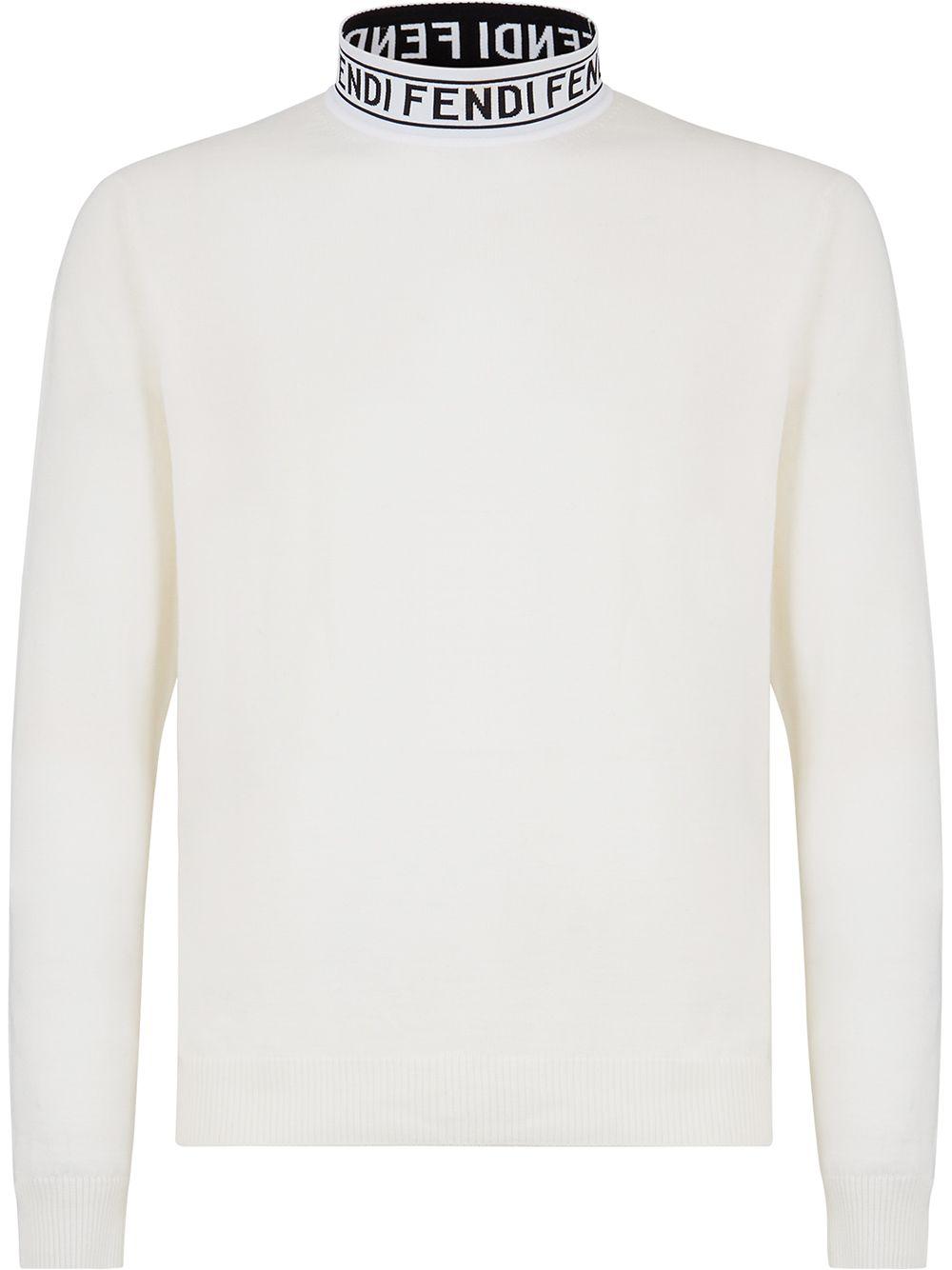 fendi white collar shirt