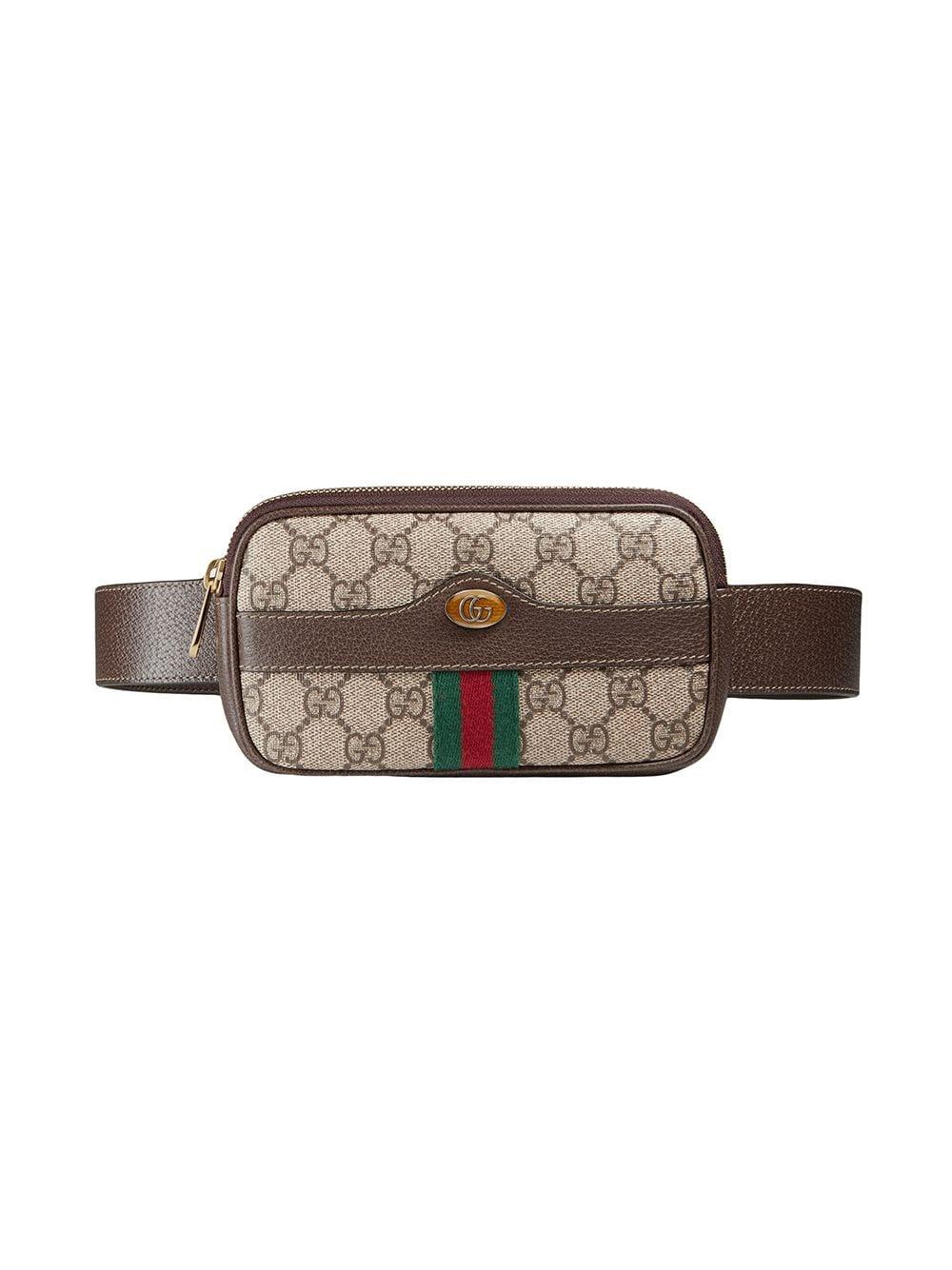 Gucci Ophidia GG Supreme Belted Iphone Case in Brown Lyst