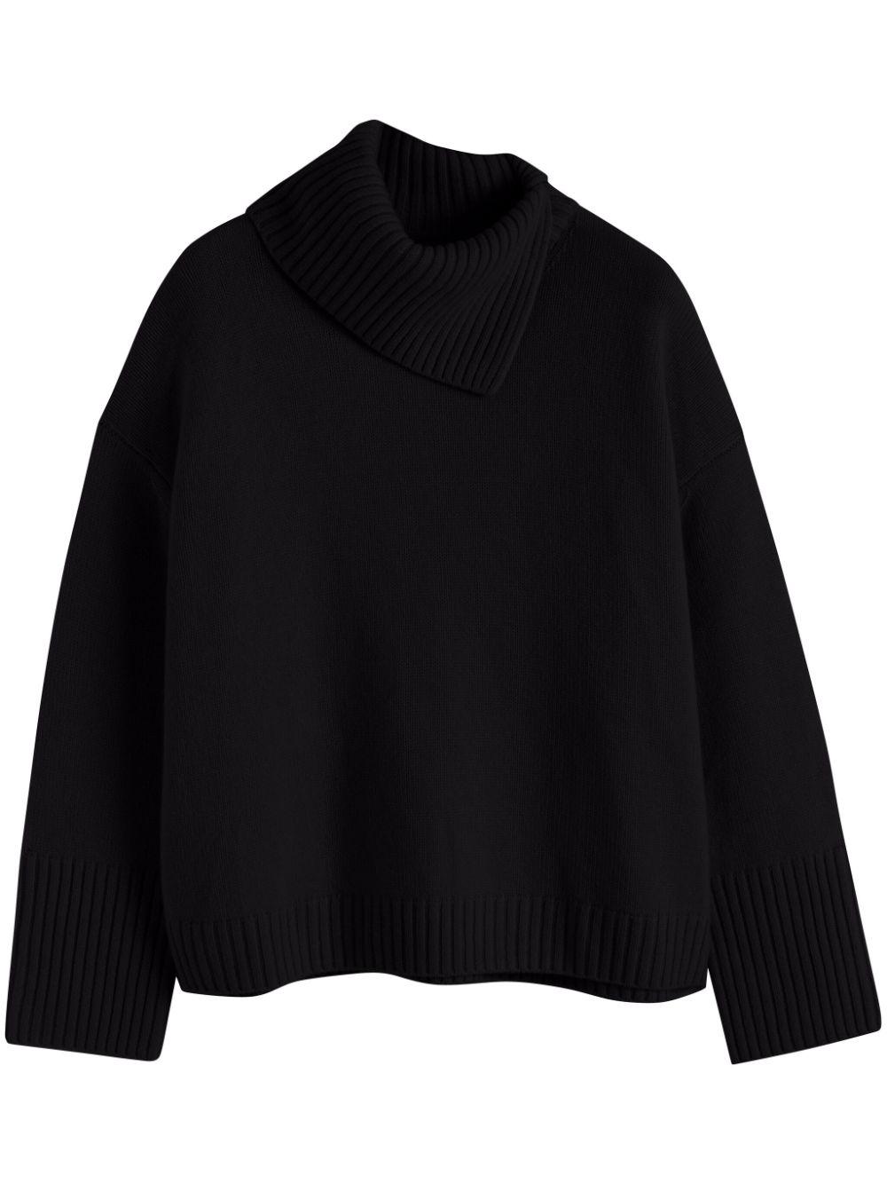 Chinti & Parker レディース ブラック カシミア セーター セーター 