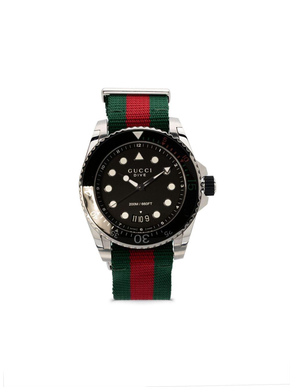 Gucci Men's Dive Watch Luxury Designer White