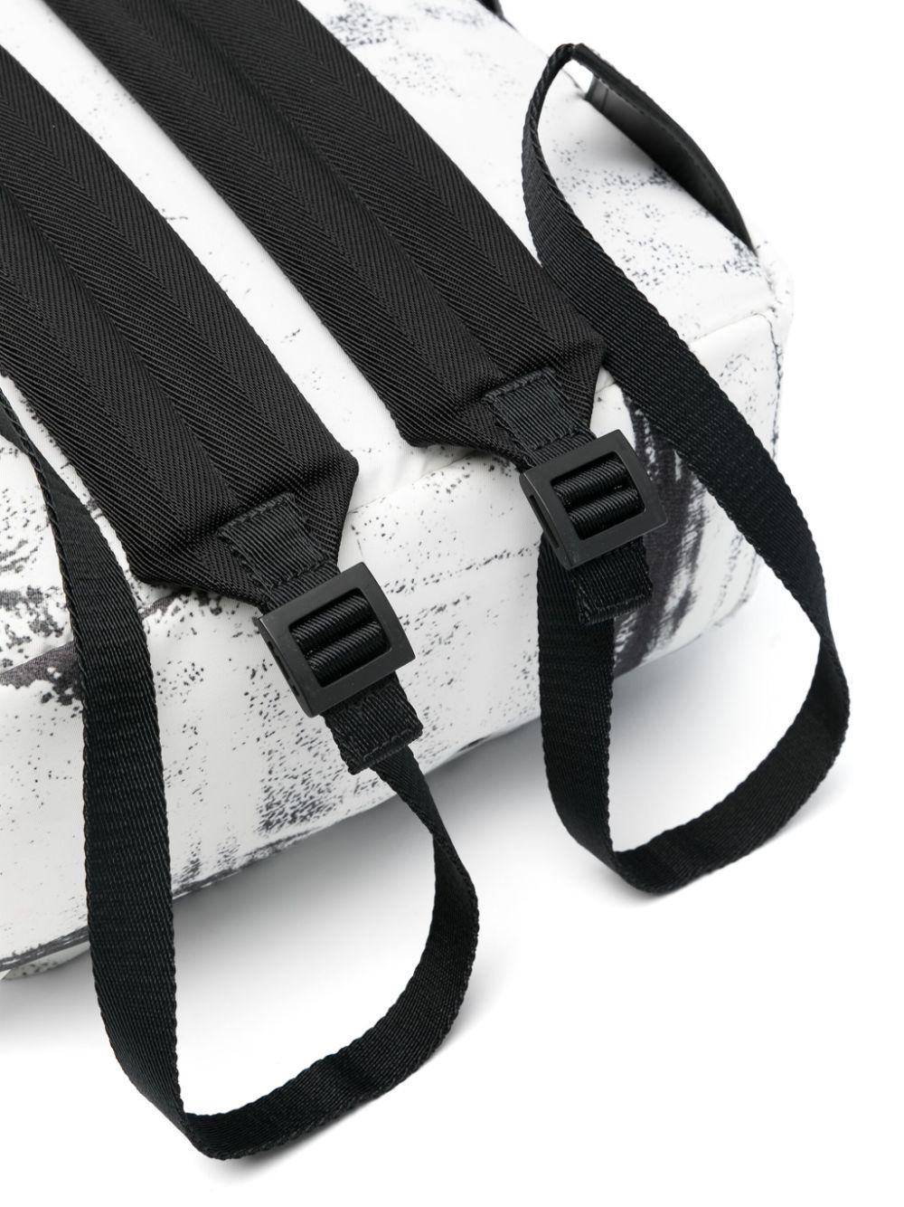Black and white marble backpack hotsell