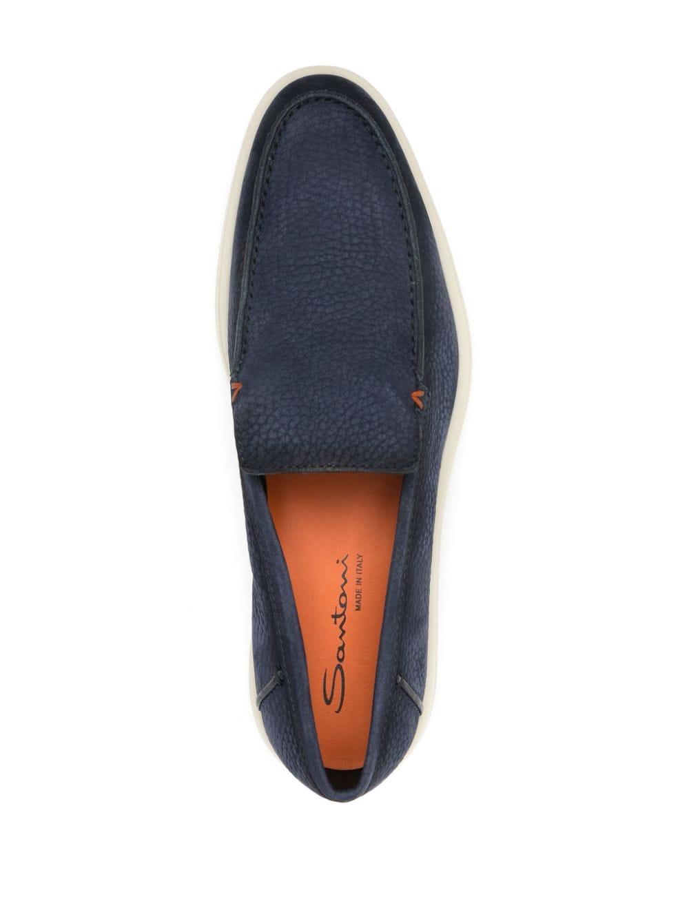 Santoni Grandin tassel suede loafers - Brown