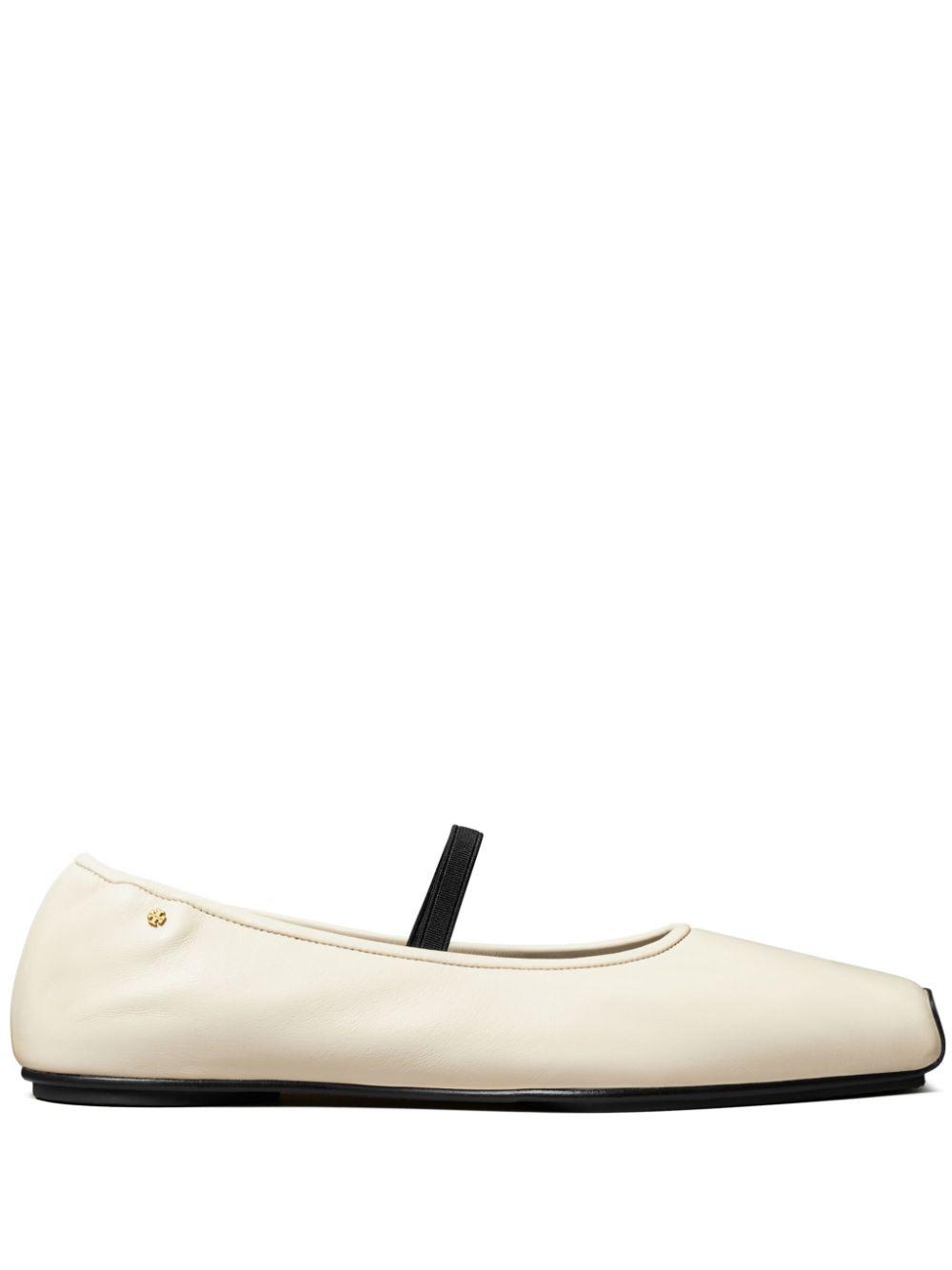 Tory Burch レディース ホワイト Runway フラットシューズ フラット 