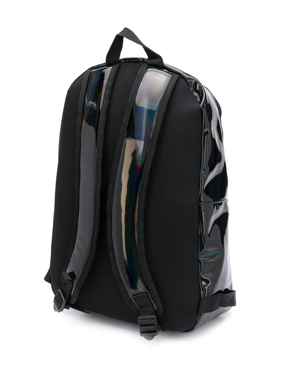 adidas Reflective Wet Look Backpack in Black | Lyst