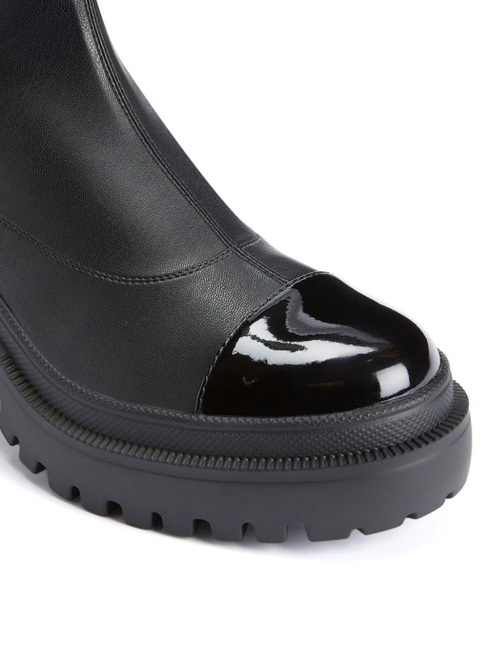 Giuseppe Zanotti statement heel ankle boots - Black